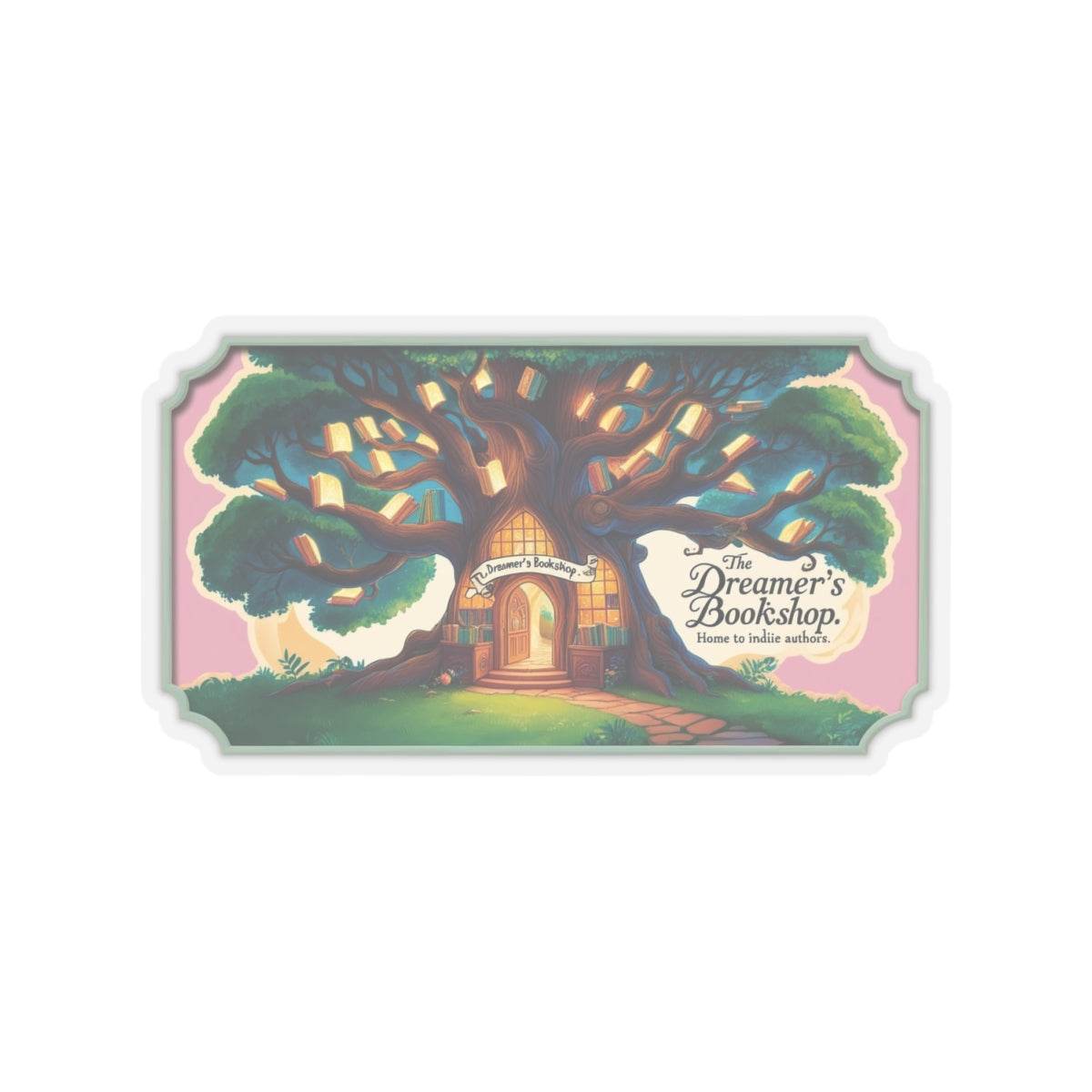 Home to Indie Authors Kiss-Cut Stickers | Book Lover Gift | Literary Decor - The Dreamer's Bookshop.