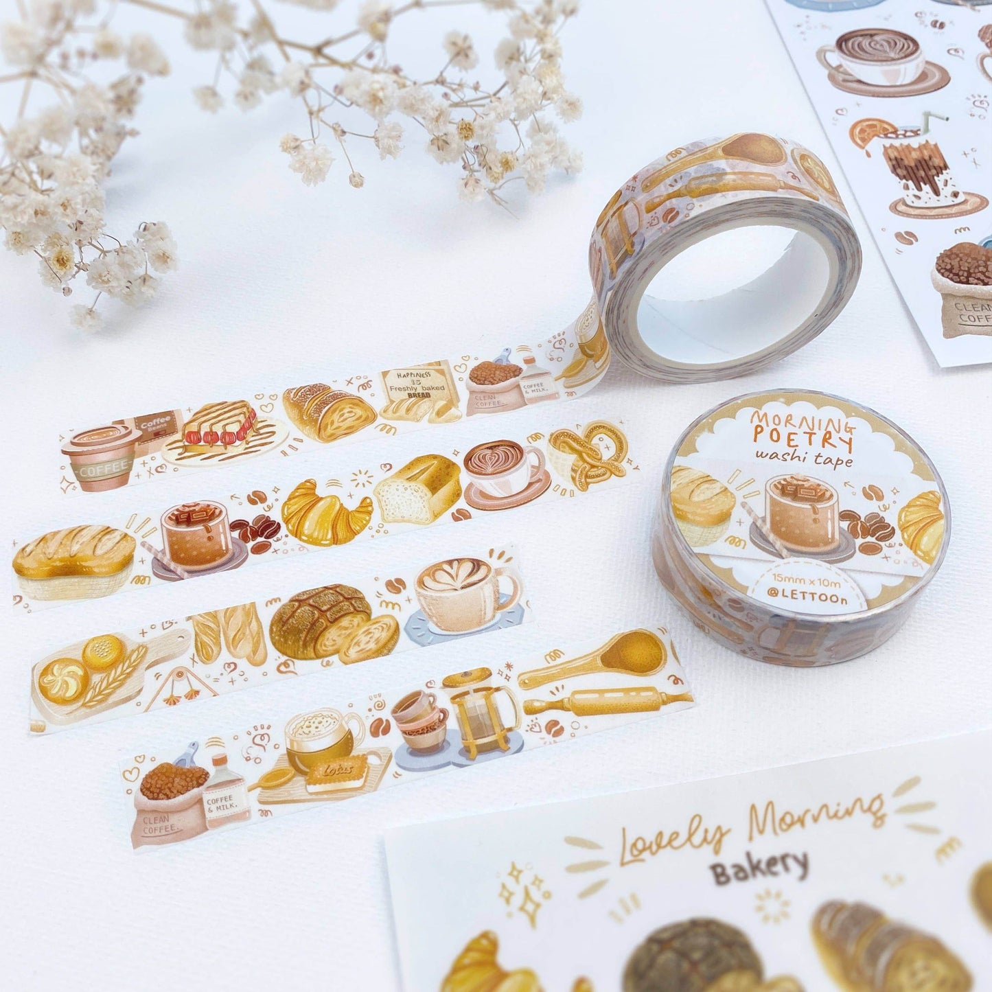 LETTOOn - Washi Tape - Ochtendpoëzie - The Dreamer's Bookshop.