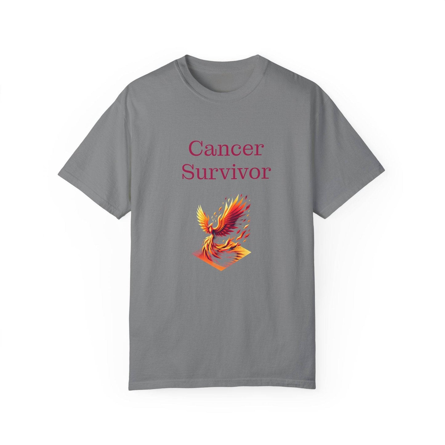 Cancer Survivor Unisex Garment-Dyed T-shirt - Inspirational Motivational Tee - The Dreamer's Bookshop.