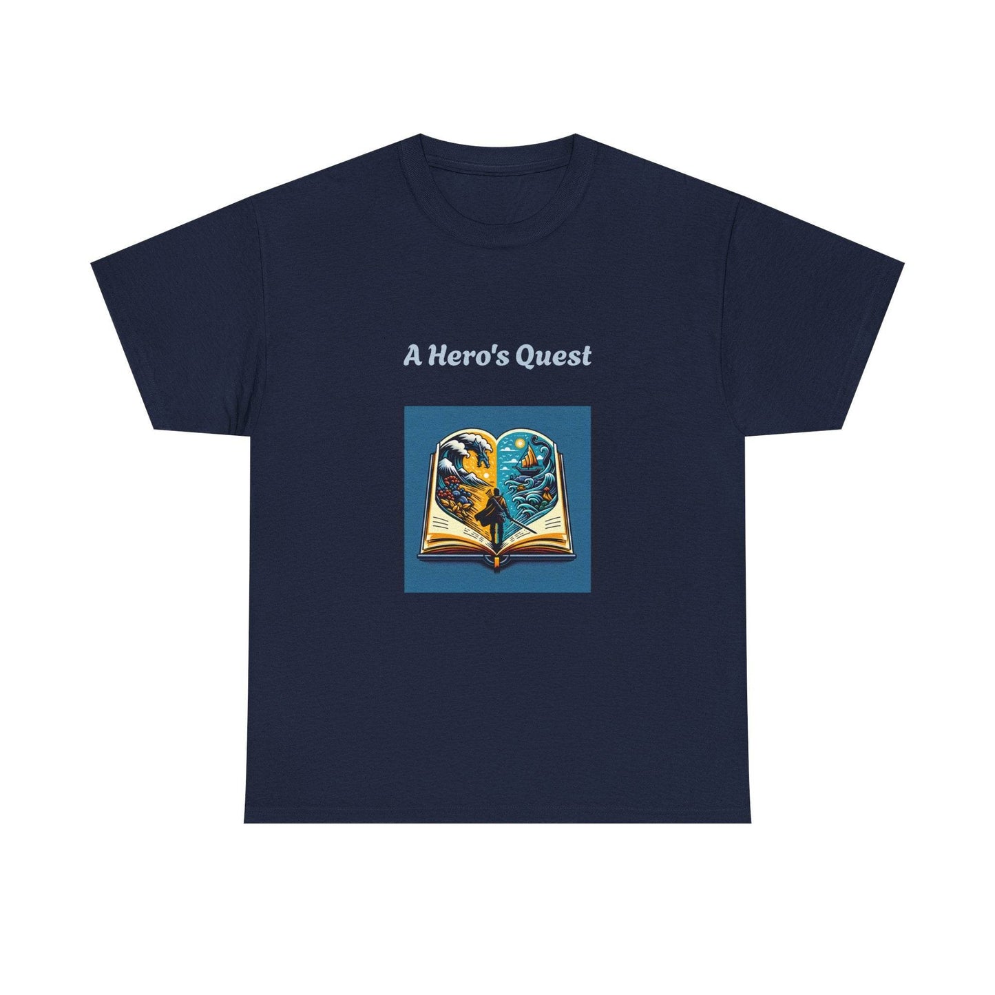 Adventure - Graphic Tee - Unisex Heavy Cotton T-Shirt - Hero's Quest - The Dreamer's Bookshop.