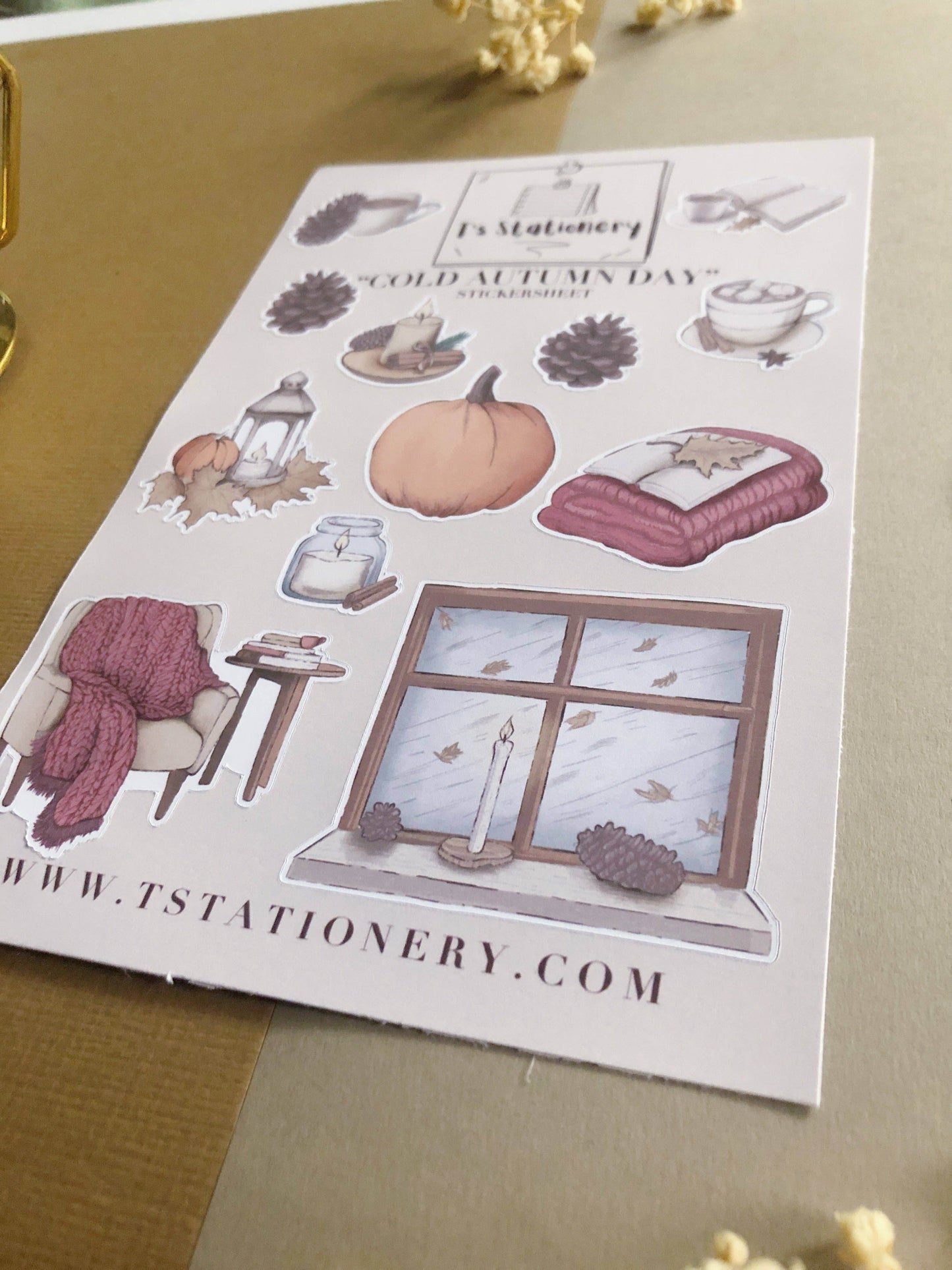 T's Stationery - „Koude herfstdag” - The Dreamer's Bookshop.