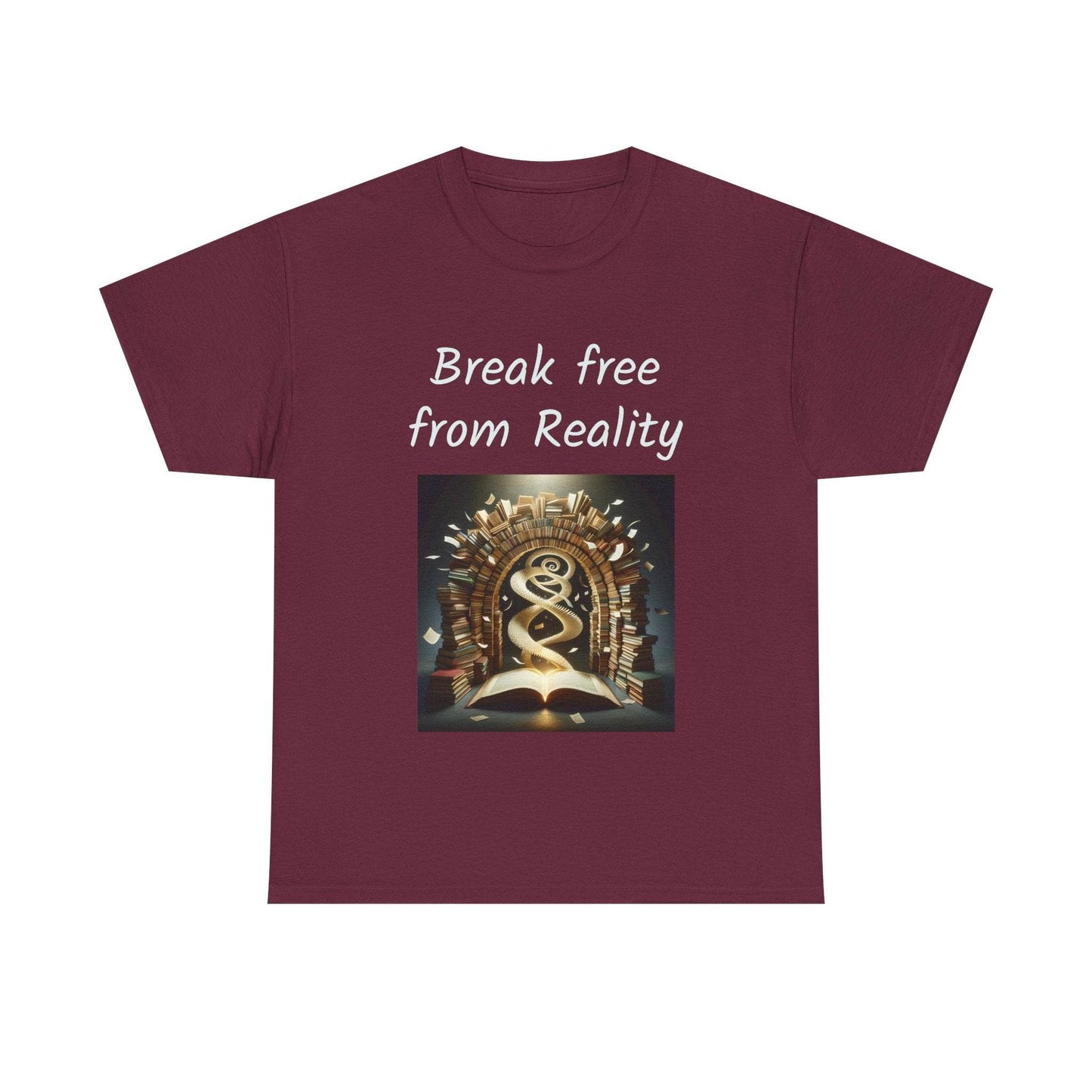 Break Free - Unisex Heavy Cotton Tee - Book Lovers - The Dreamer's Bookshop.