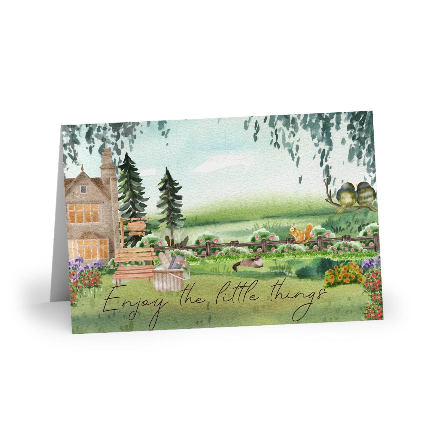 The Dreamer's Bookshop "Cottage" Enjoy the Little Things Card - The Dreamer's Bookshop.