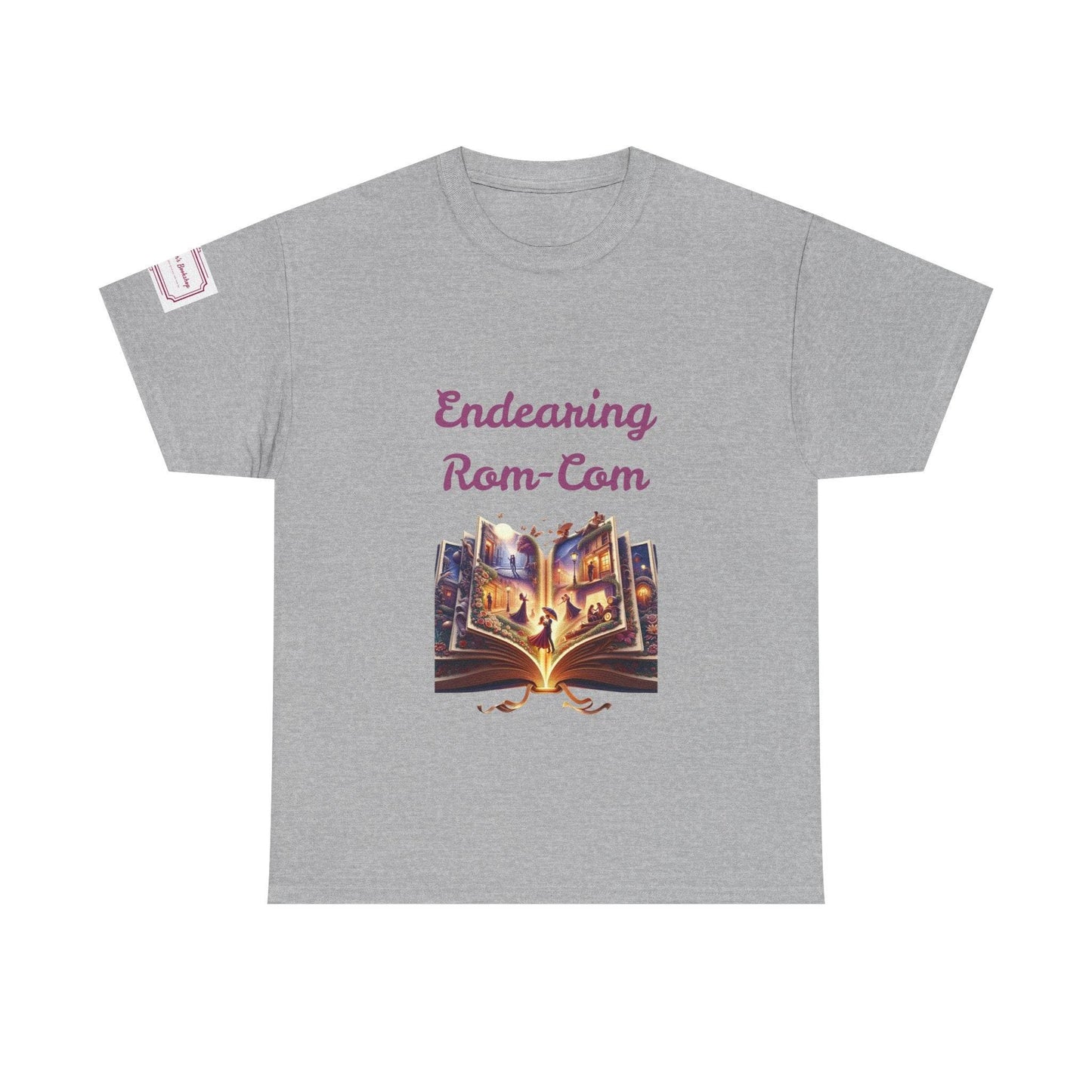 Endearing - Graphic Unisex Heavy Cotton Tee - Rom-Com Books - The Dreamer's Bookshop.