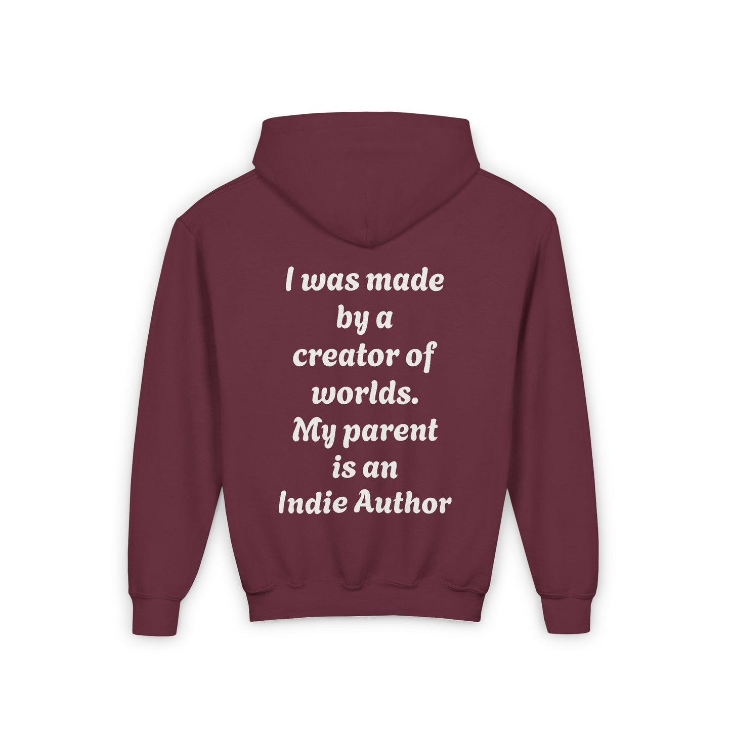 US (Ww) - Youth Heavy Blend Hooded Sweatshirt - "Born to be Original" & "Created by a Creator of Worlds" - The Dreamer's Bookshop.