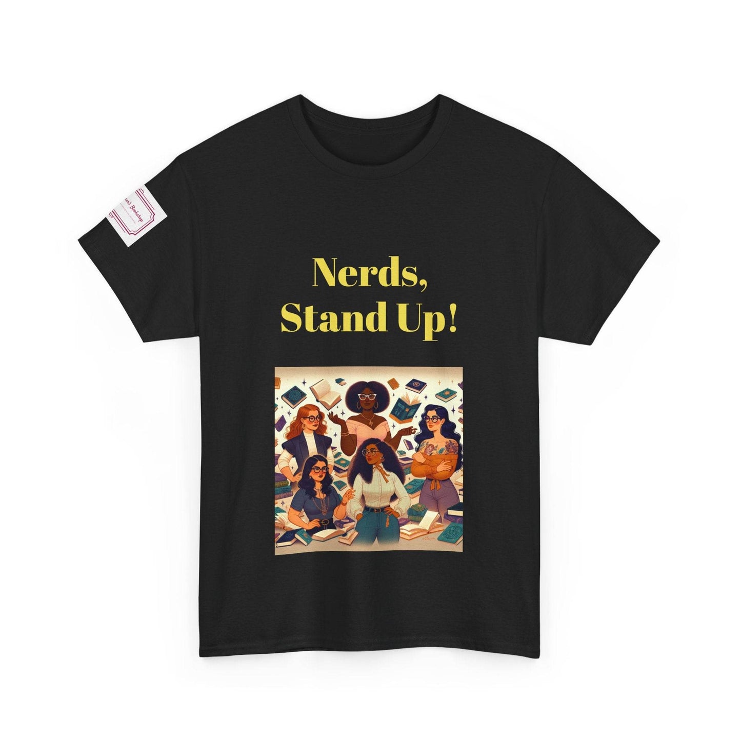 Nerds Stand Up - Unisex Heavy Cotton Tee - Book Lovers - The Dreamer's Bookshop.