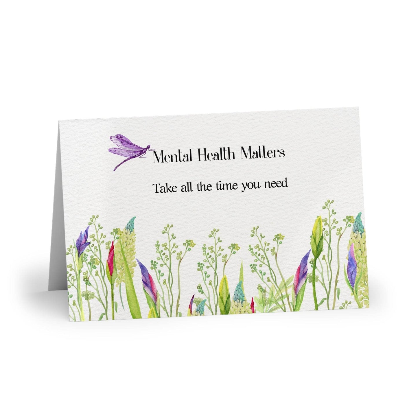 Watercolor "Take Time" Mental Health Matters Art Print - The Dreamer's Bookshop.