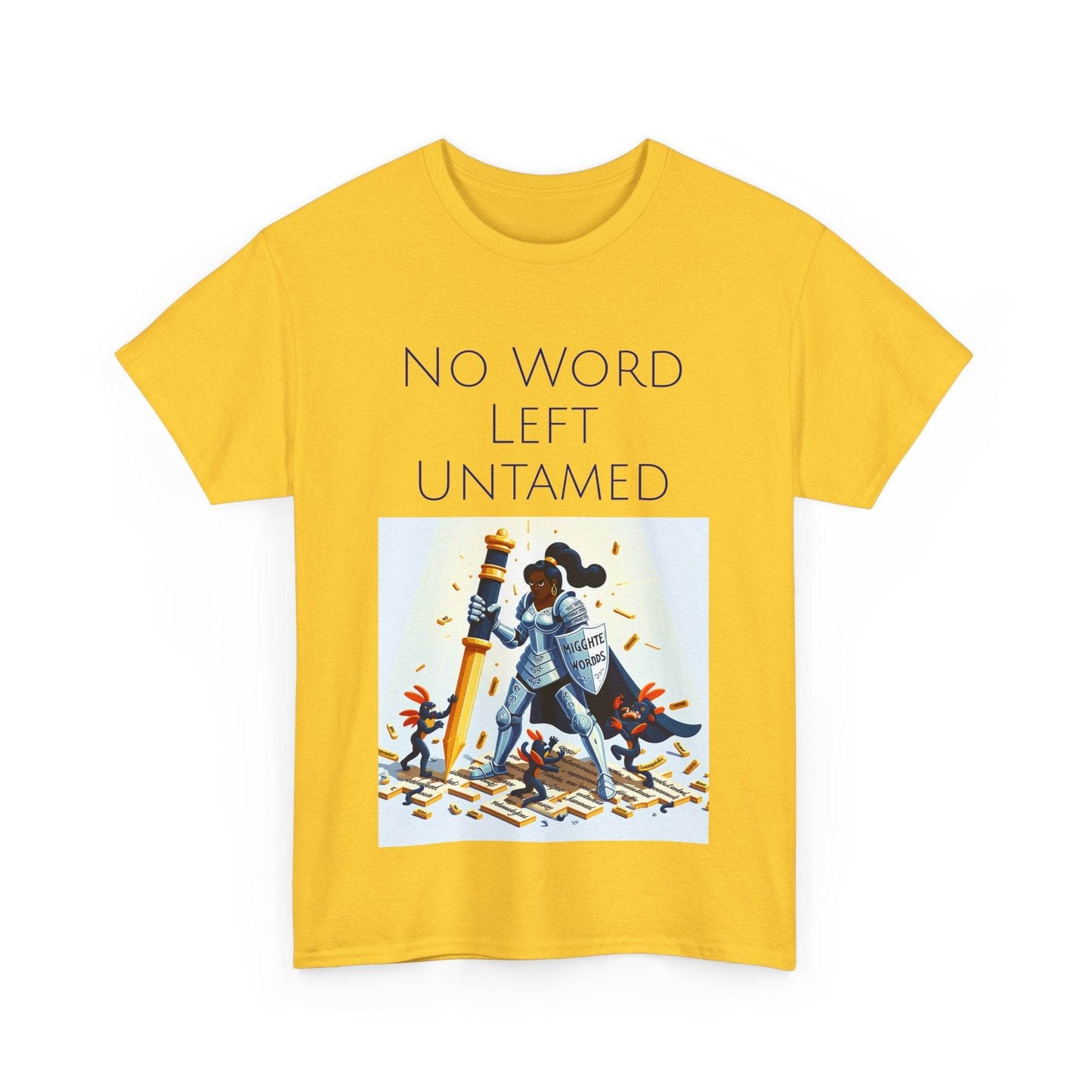 No Word Unisex Heavy Cotton Tee - Creative Writer's Apparel - The Dreamer's Bookshop.