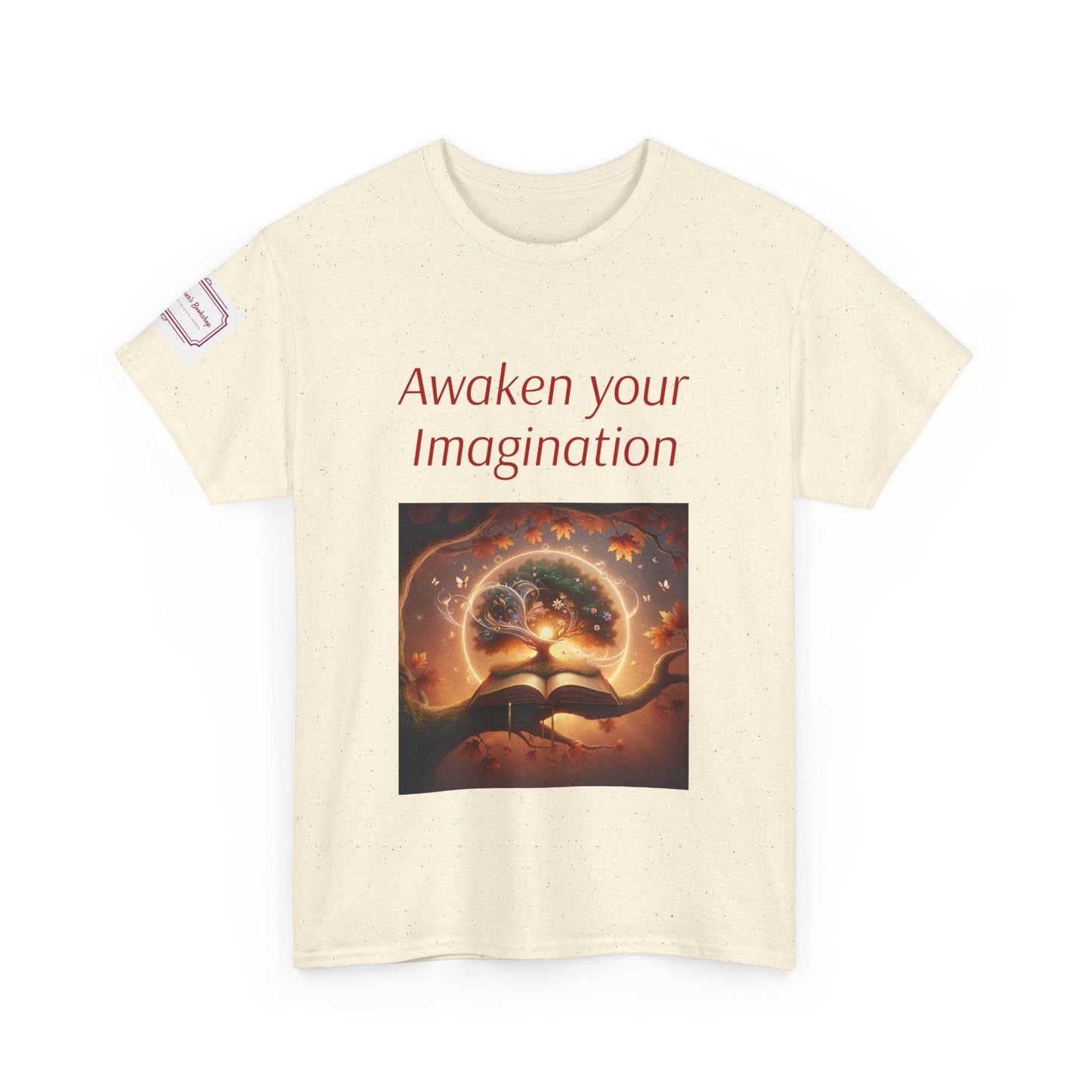 Awaken Your Imagination Unisex Heavy Cotton Tee - Inspiring Graphic T-Shirt for Creative Souls - The Dreamer's Bookshop.