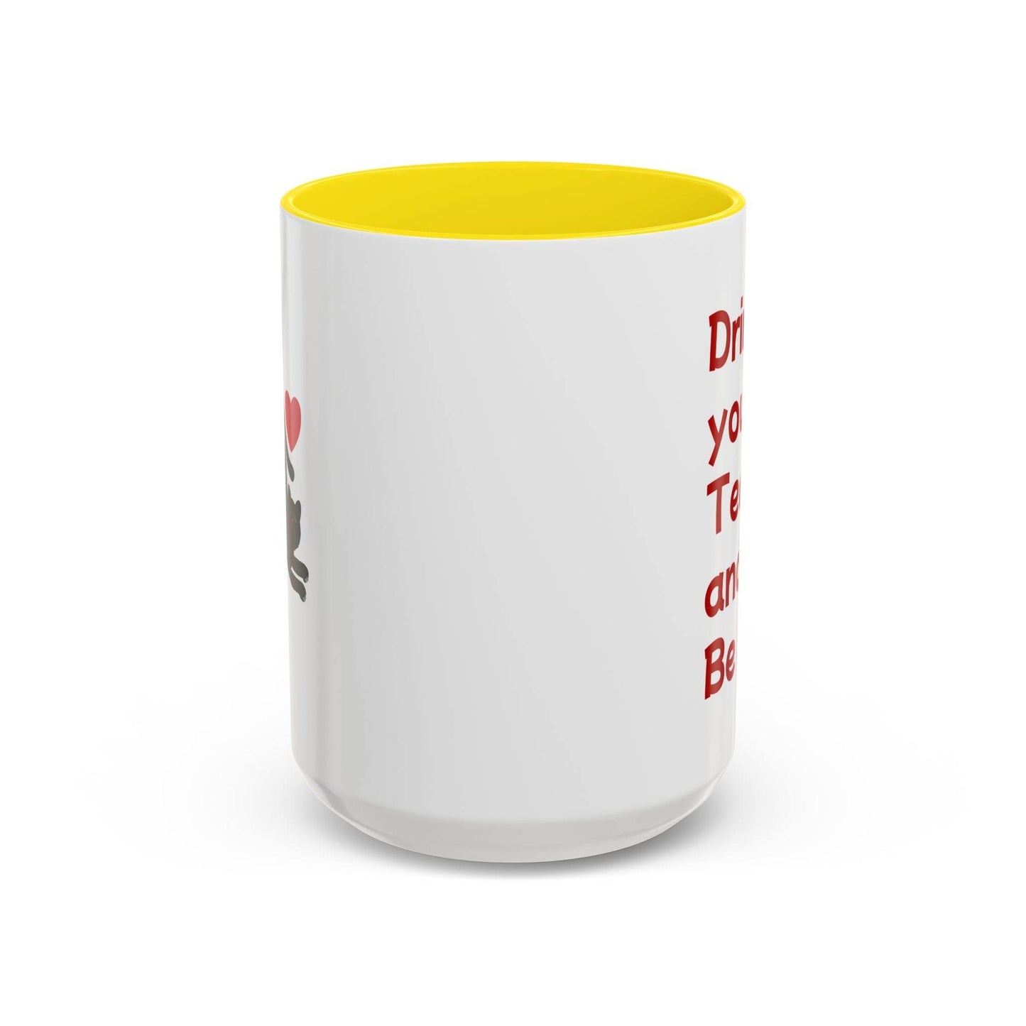 Cute Cat Love Tea Mug - 11 & 15oz Drink and be Nice - The Dreamer's Bookshop.