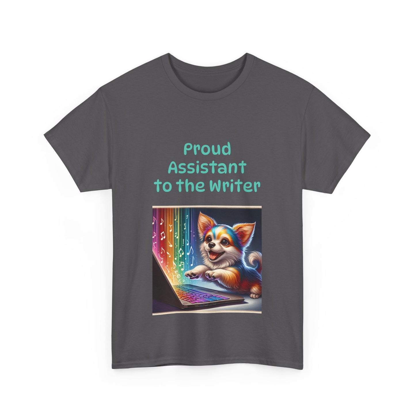 Book Lover's Unisex Heavy Cotton Tee - "Assistant Writer" - The Dreamer's Bookshop.