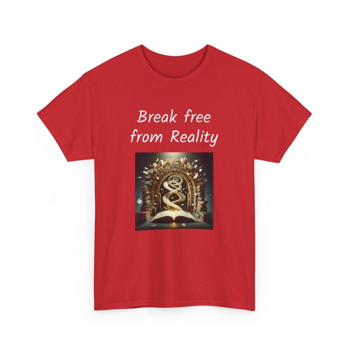 Break Free - Graphic Tee - Unisex Heavy Cotton T-Shirt - Book Lovers - The Dreamer's Bookshop.