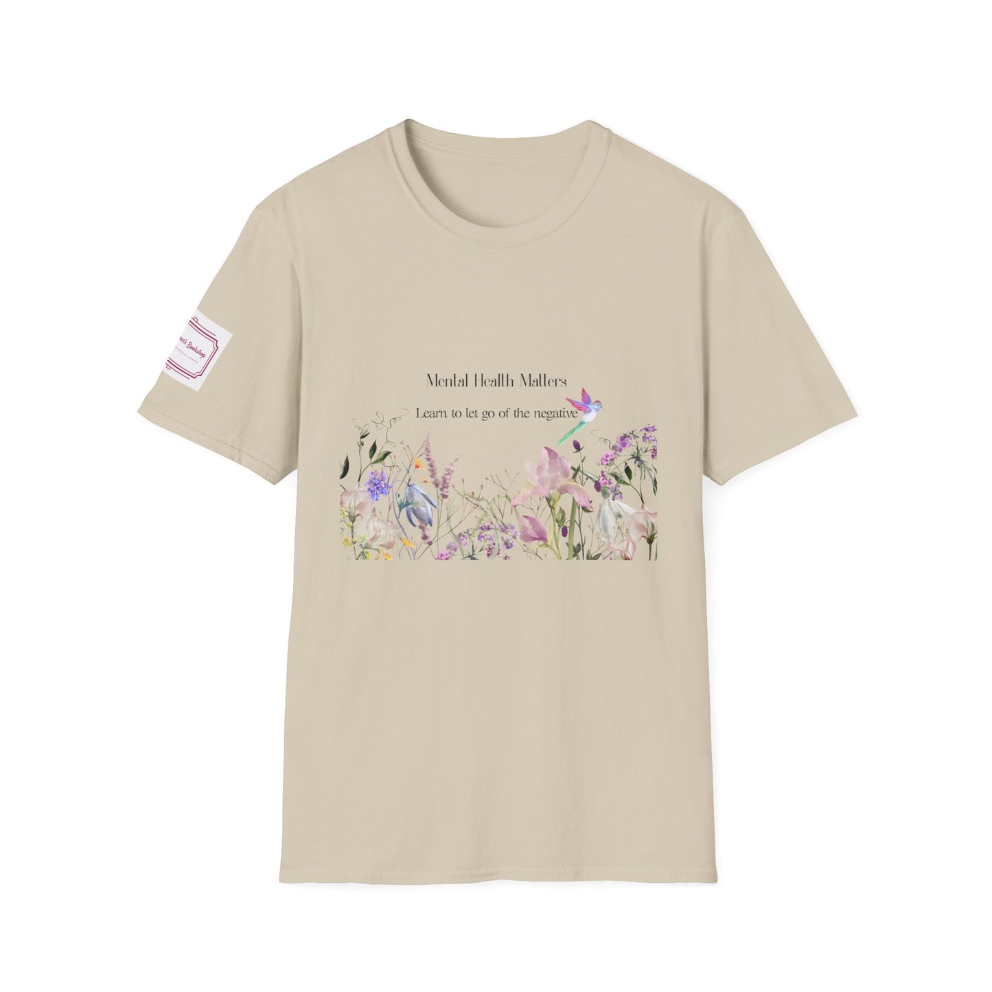 Inspirational Unisex T-Shirt - Mental Health "Let Go" - The Dreamer's Bookshop.