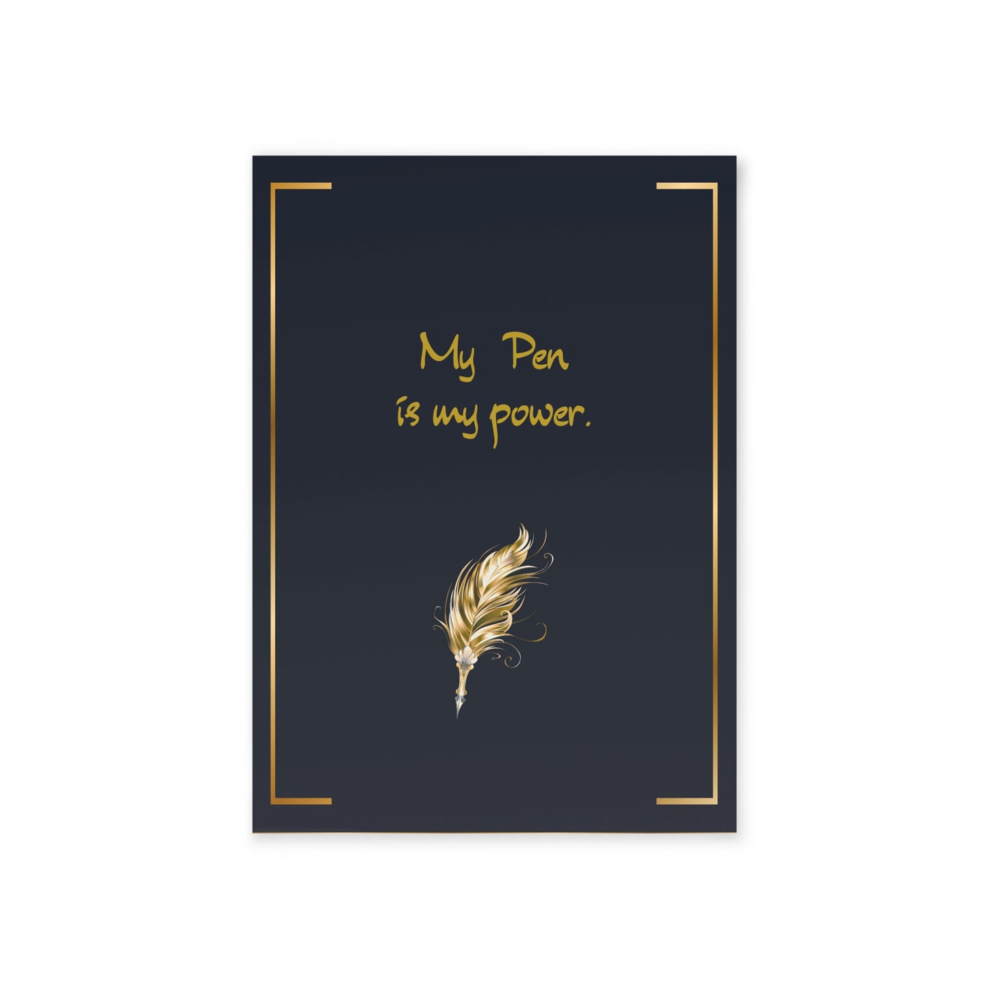 The Dreamer's Bookshop "My Pen is my Power" Art Print Card - The Dreamer's Bookshop.