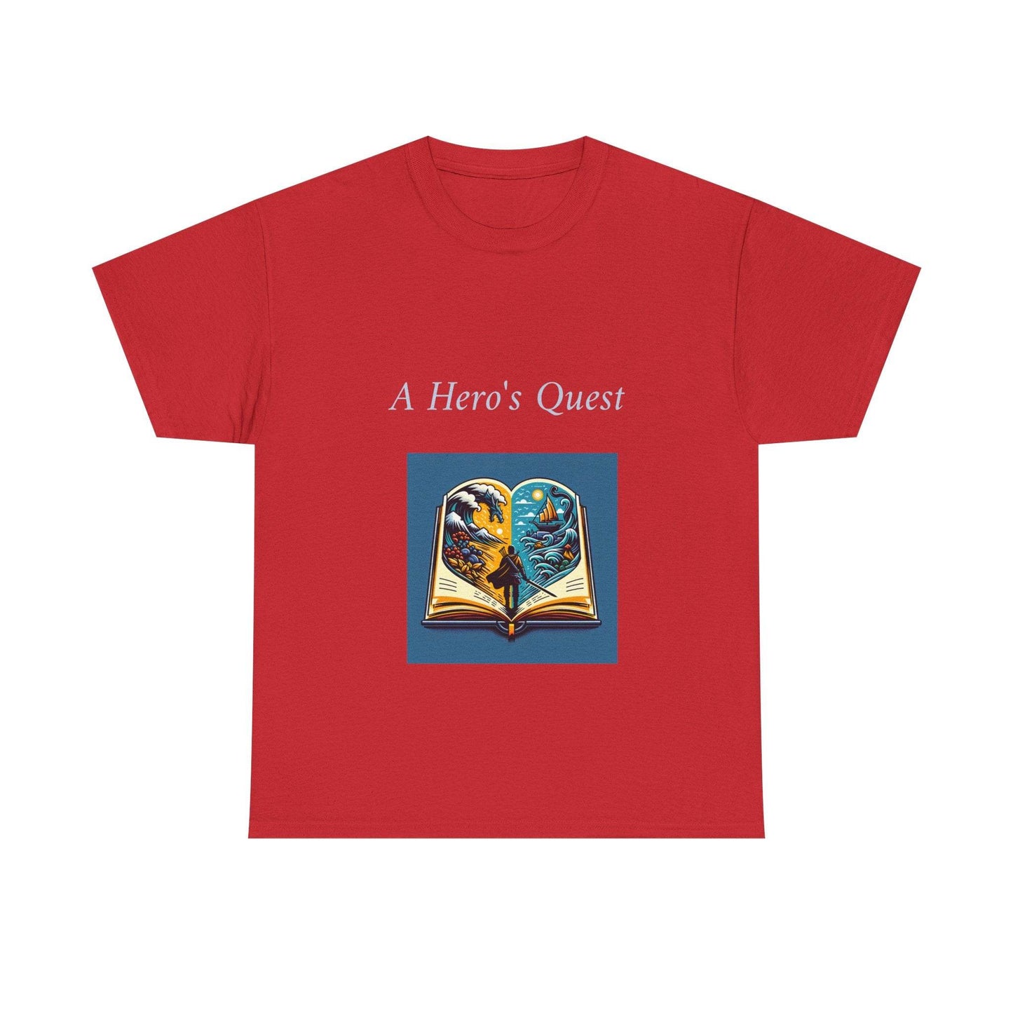 Adventure - Unisex Heavy Cotton Tee - Hero's Quest - The Dreamer's Bookshop.