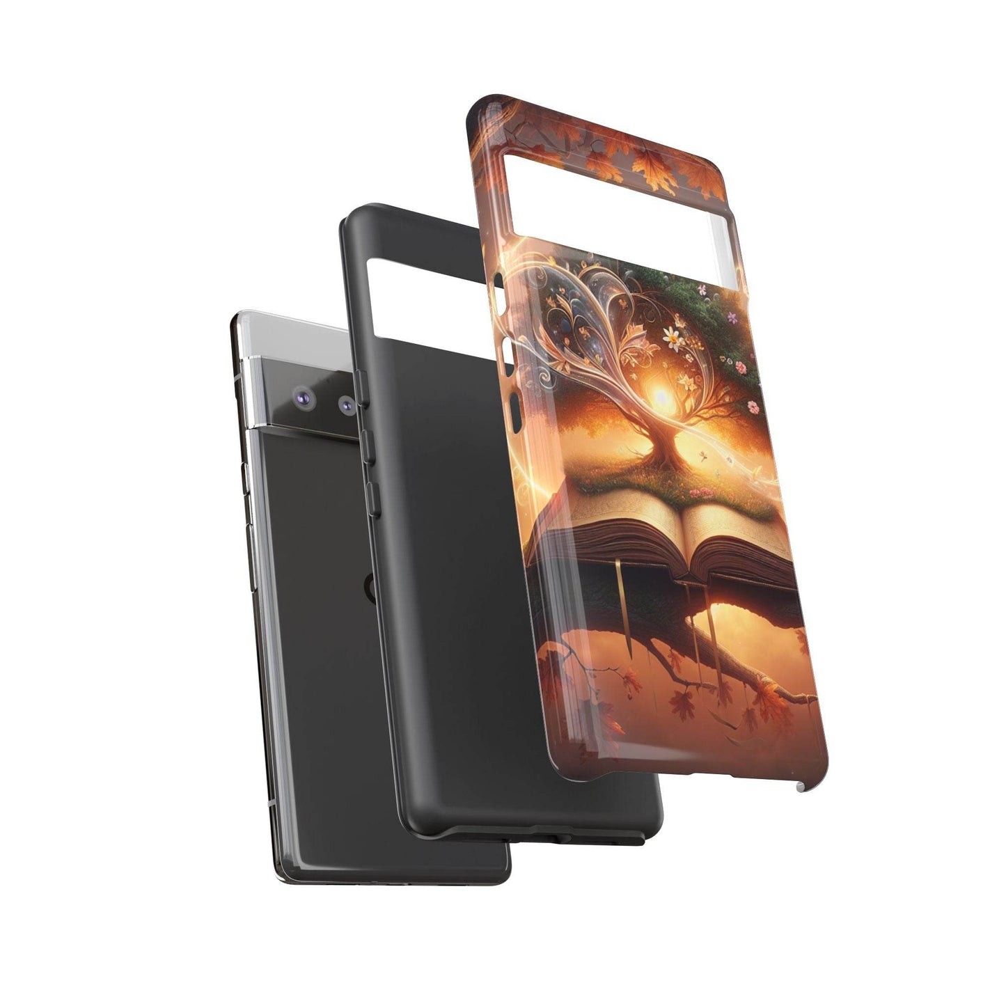 Google & Samsung - Artistic Phone Case with BookishTree Design - Tough Cases - The Dreamer's Bookshop.