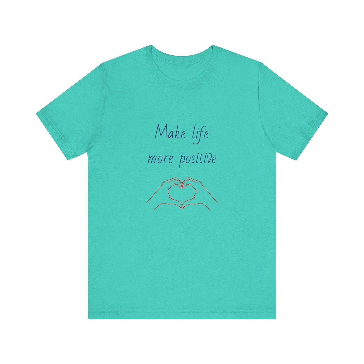 Positive Vibes Unisex Short Sleeve Tee - Make Life More Positive - The Dreamer's Bookshop.