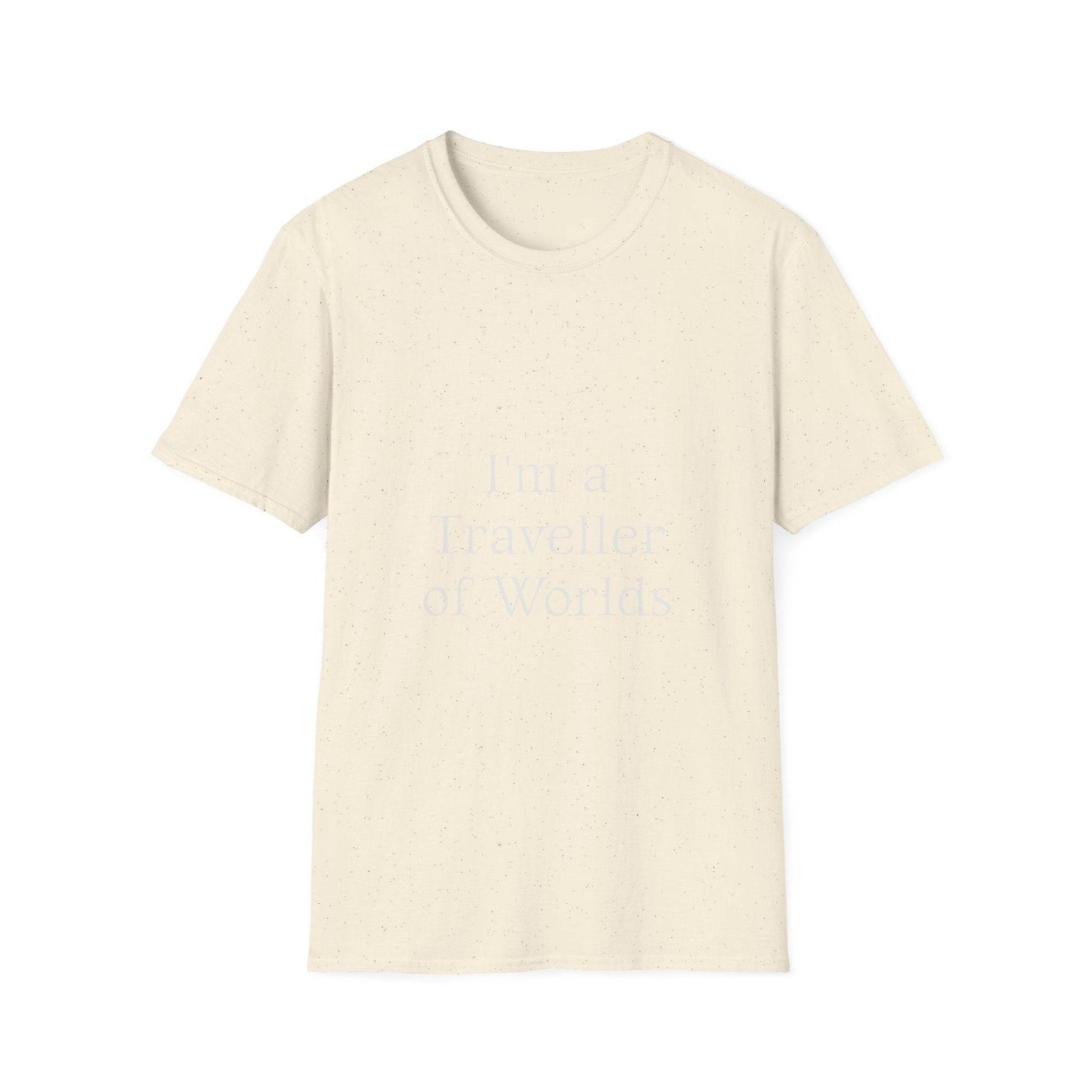 Unisex Softstyle T-Shirt - 'I'm a Traveller of Worlds' & 'Books Take Me Places Far & Beyond' - The Dreamer's Bookshop.