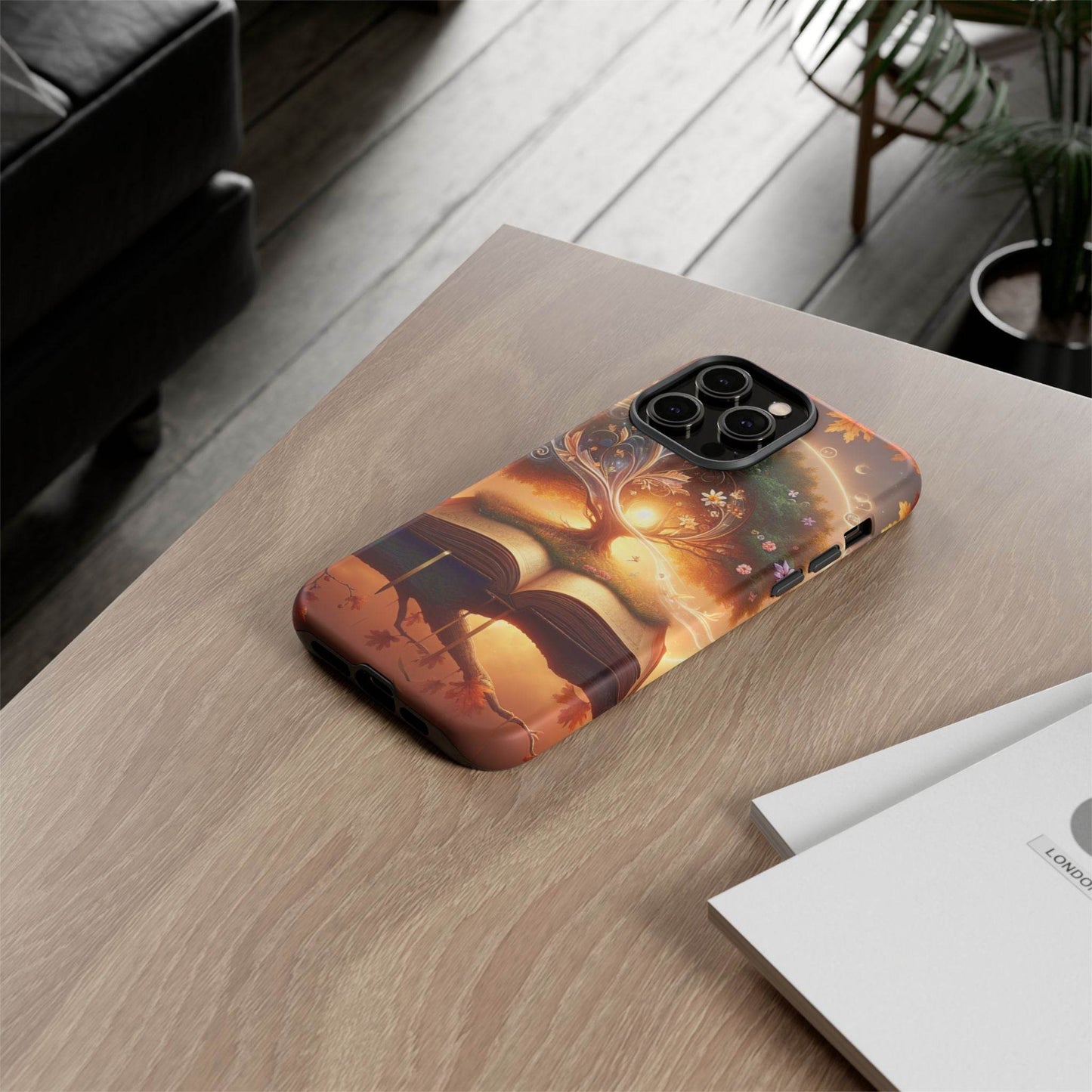Nature-Inspired iPhone & Samsung Phone Case with Tree of Life Design - The Dreamer's Bookshop.