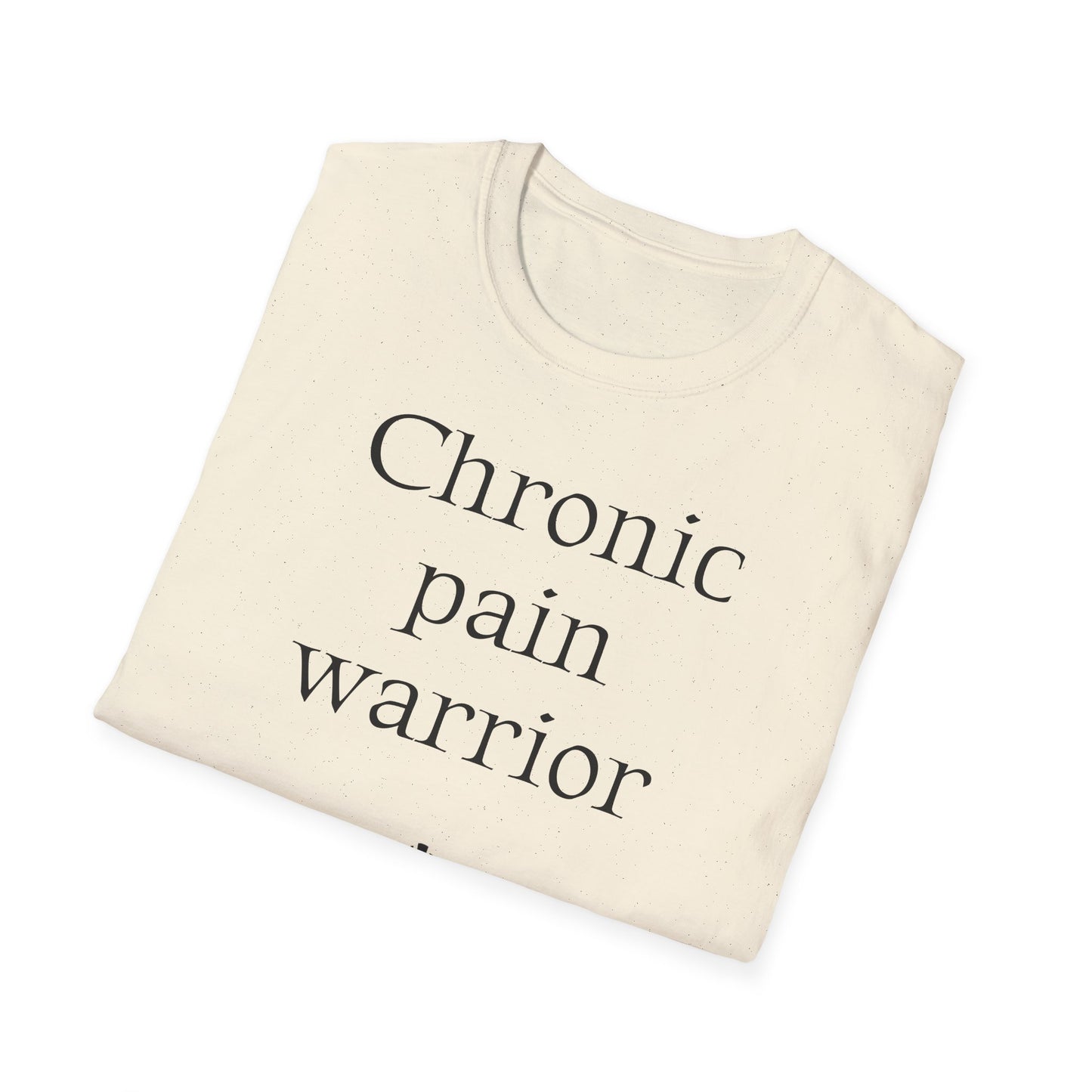 Chronic Pain Warrior Unisex Softstyle T-Shirt - Empowering Graphic Tee for Mental Health Awareness