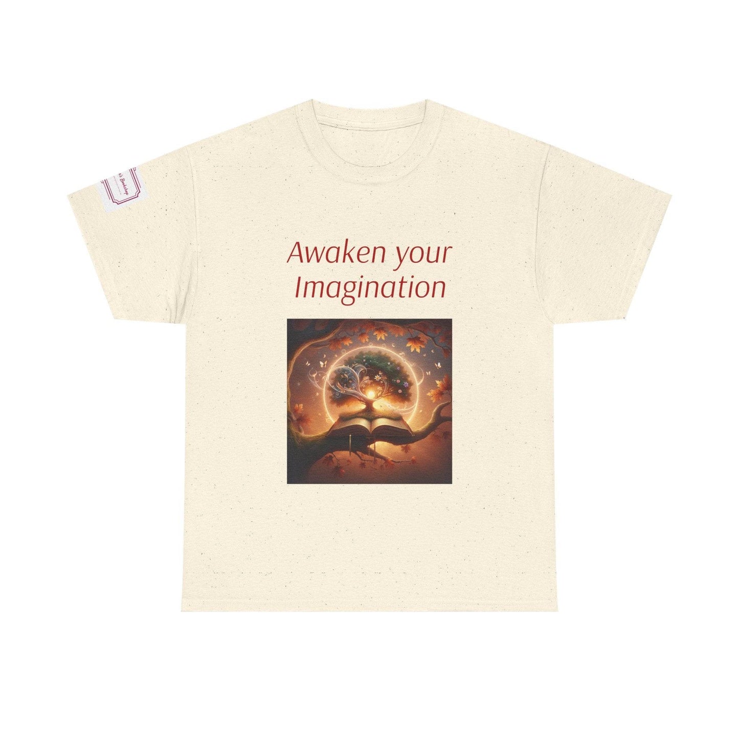 Awaken Your Imagination Unisex Heavy Cotton Tee - Inspiring Graphic T-Shirt for Creative Souls - The Dreamer's Bookshop.