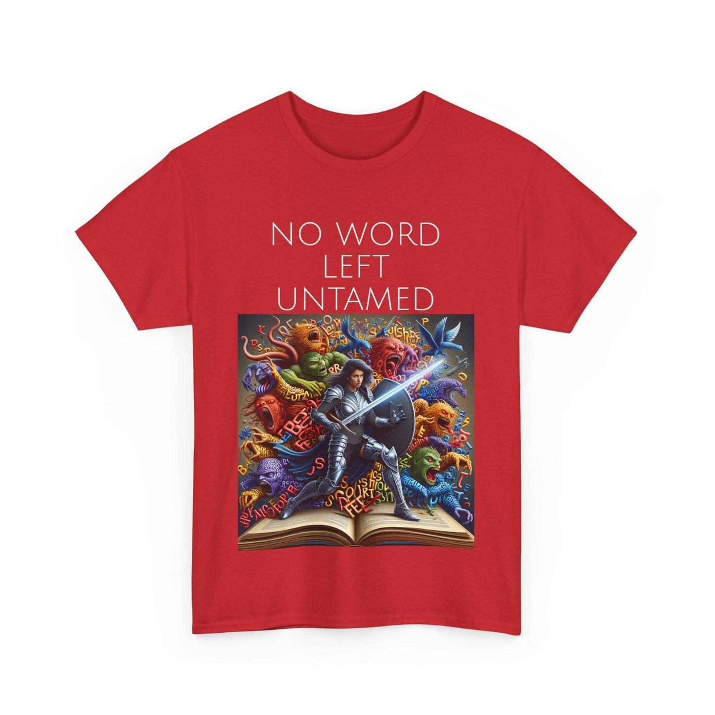 No Word - Unisex Heavy Cotton Tee - Creative Writer's Apparel - The Dreamer's Bookshop.