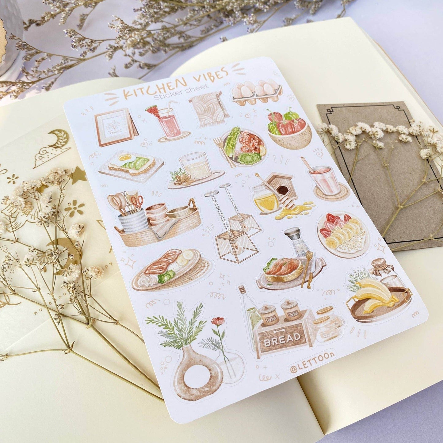 LETTOOn - Stickervel - Keuken Sfeer - The Dreamer's Bookshop.