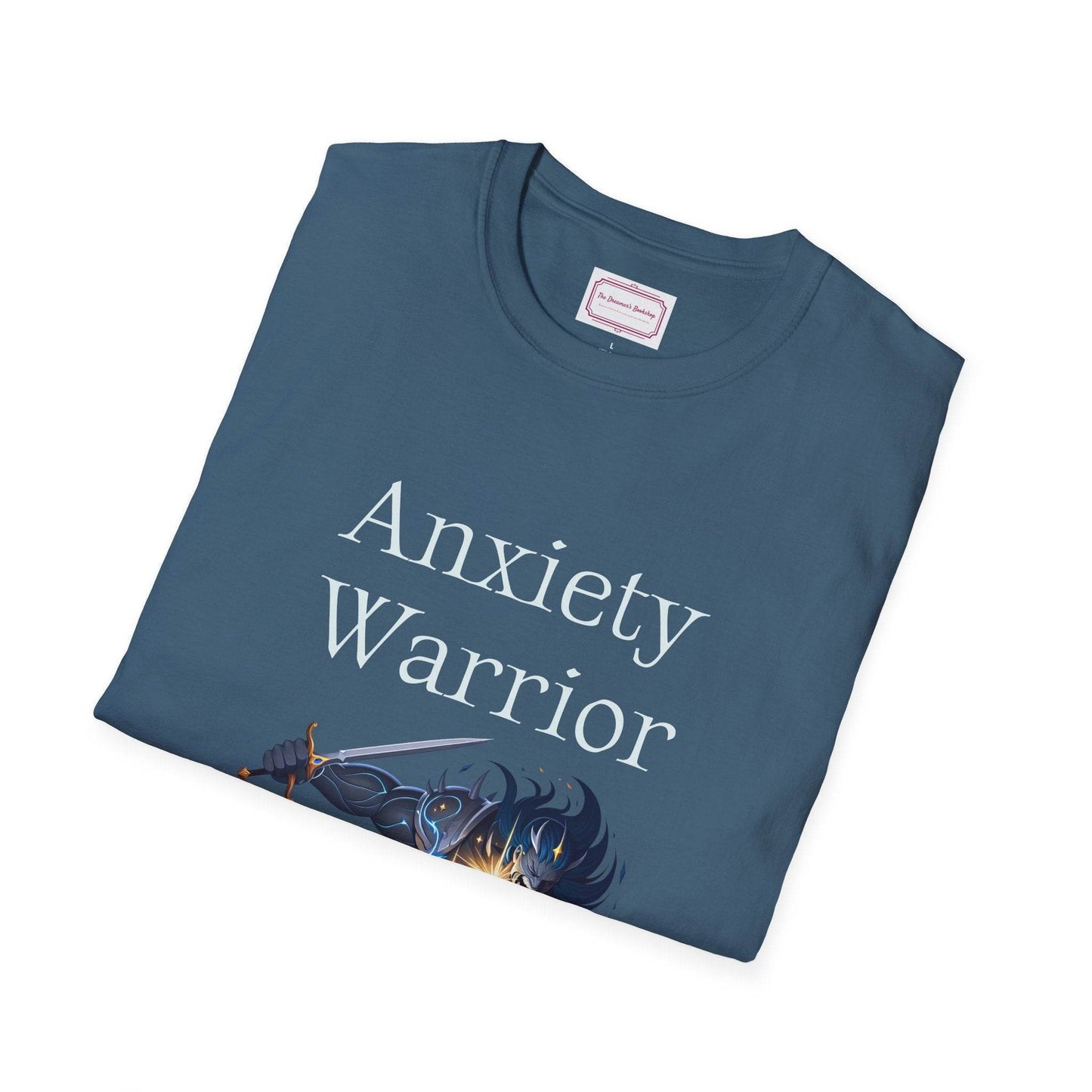 Anxiety Warrior Unisex Softstyle T-Shirt - Embrace Your Battles - The Dreamer's Bookshop.