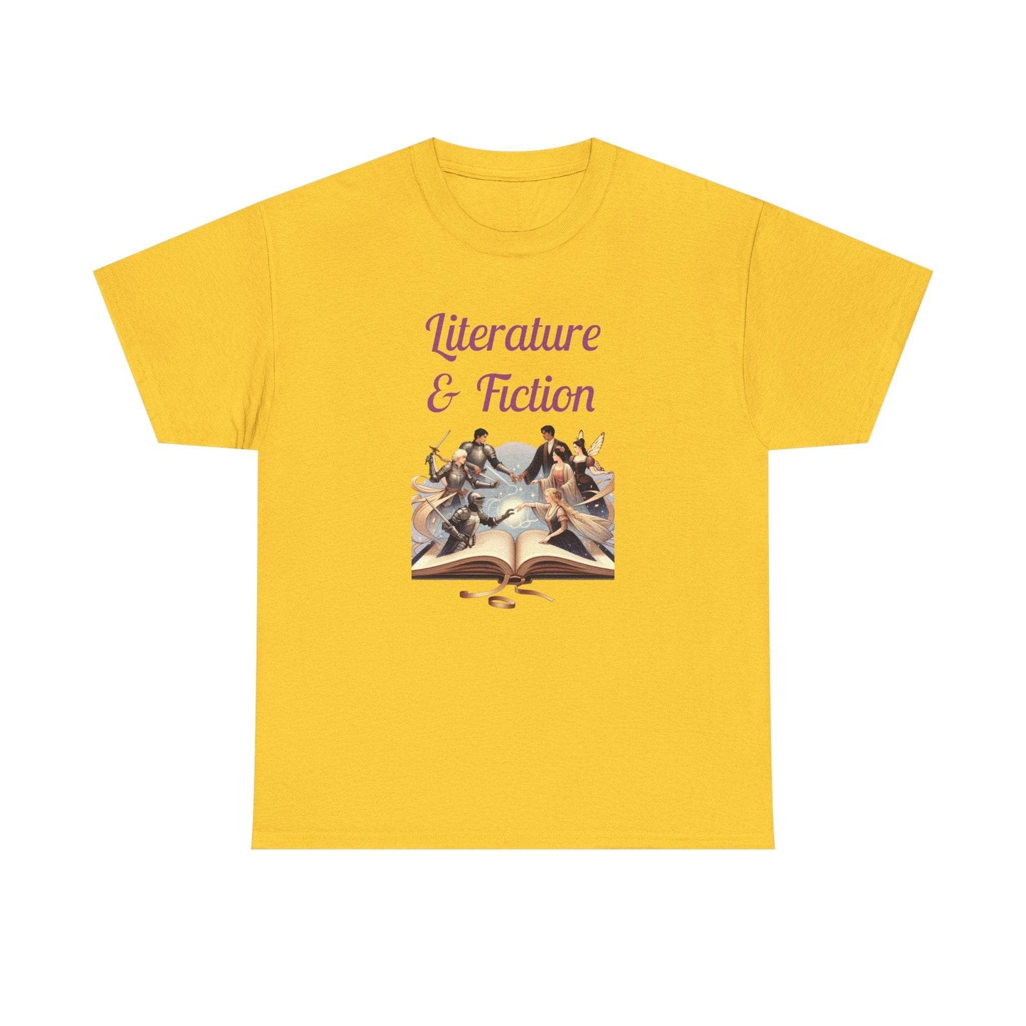 Fiction - Graphic Tee - Unisex Heavy Cotton T-Shirt Literature Books - The Dreamer's Bookshop.