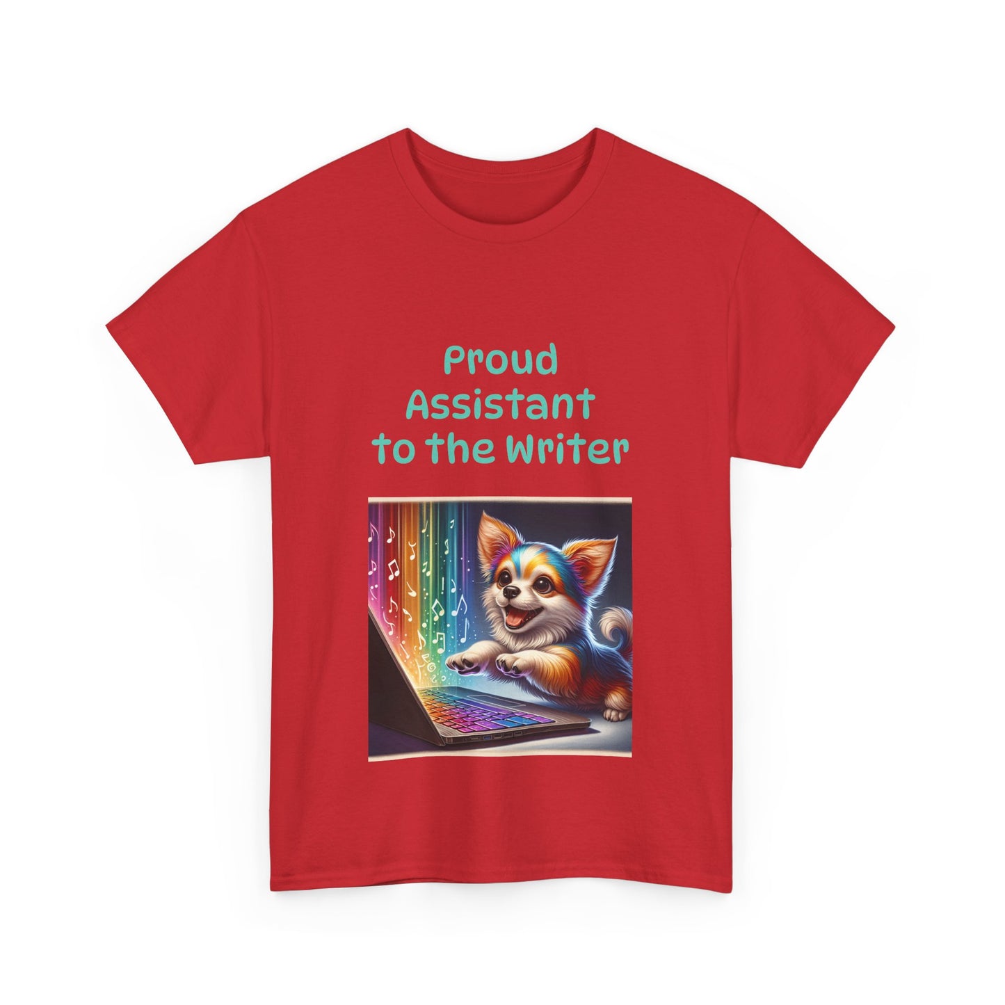 Book Lover's Unisex Heavy Cotton Tee - "Assistant Writer" - The Dreamer's Bookshop.