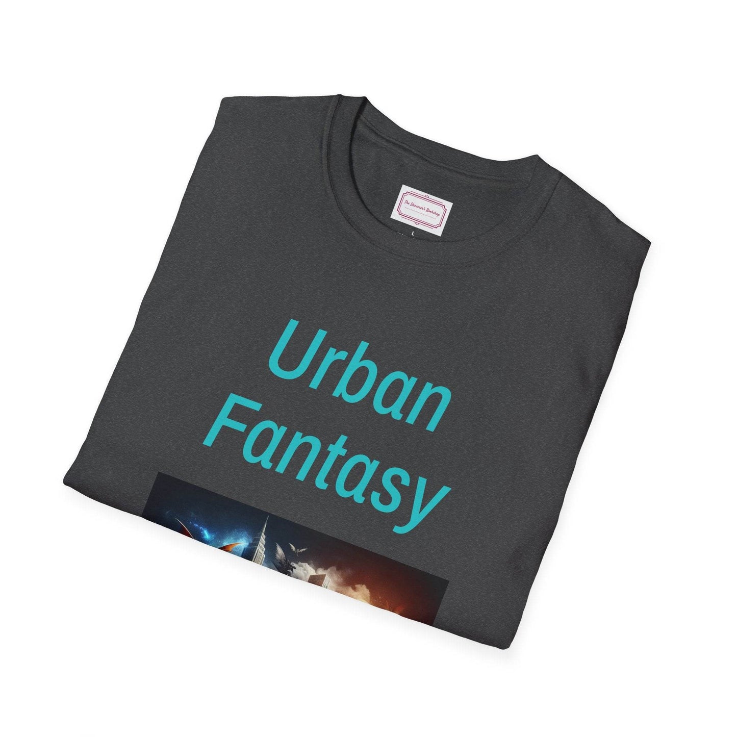 Urban Fantasy Unisex Softstyle T-Shirt - Creative Graphic Tee for Readers and Dreamers - The Dreamer's Bookshop.