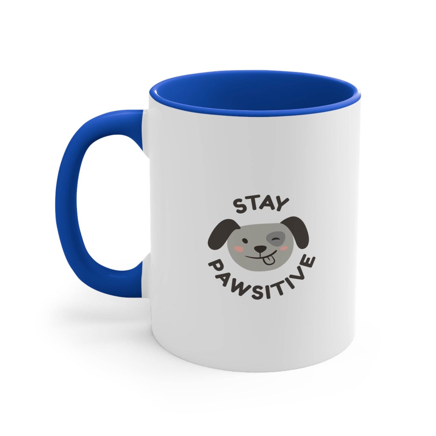 Funny Dog Pawsitive Mug - 11oz Drink and Behave Coffee Cup - The Dreamer's Bookshop.