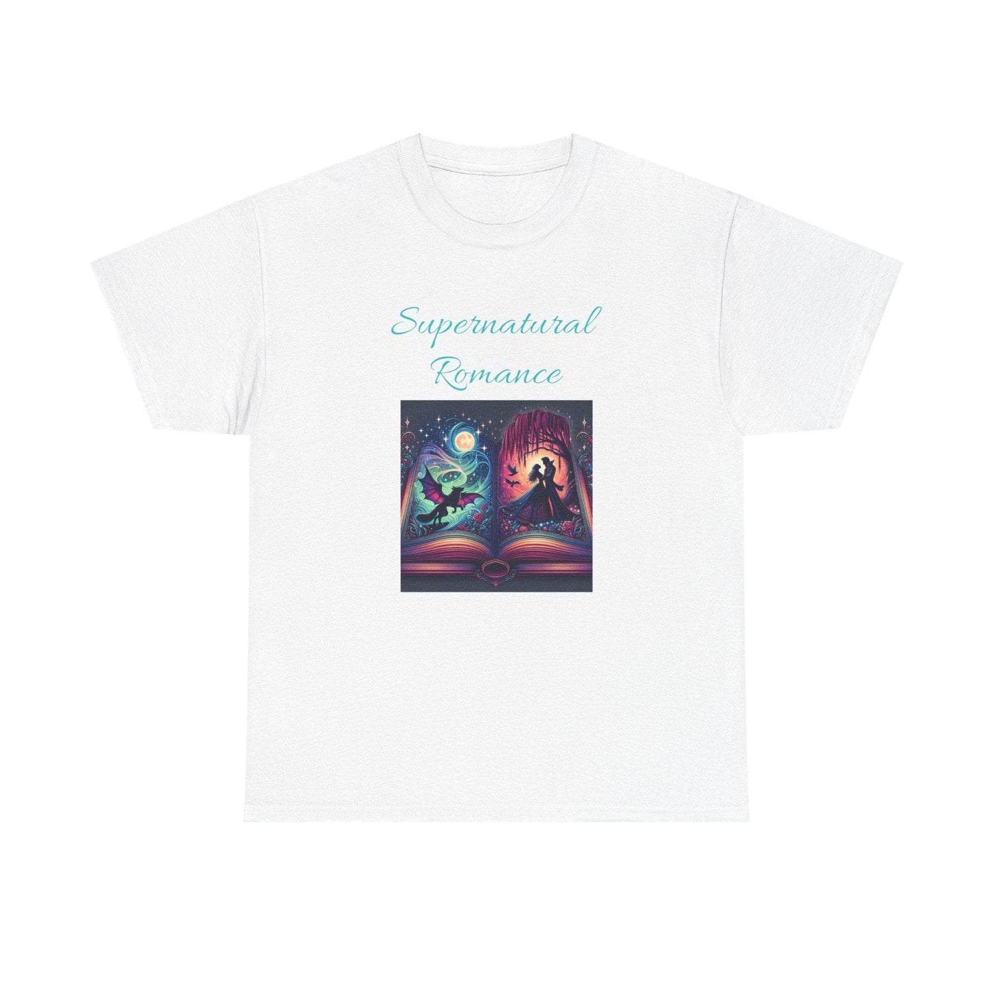 Fiction - Graphic Tee - Unisex Heavy Cotton T-Shirt - Supernatural Romance - The Dreamer's Bookshop.