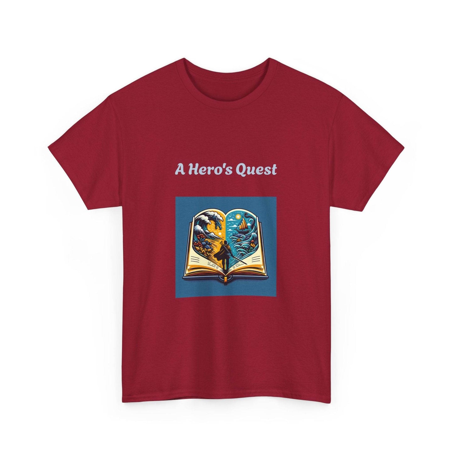 Adventure - Graphic Tee - Unisex Heavy Cotton T-Shirt - Hero's Quest - The Dreamer's Bookshop.