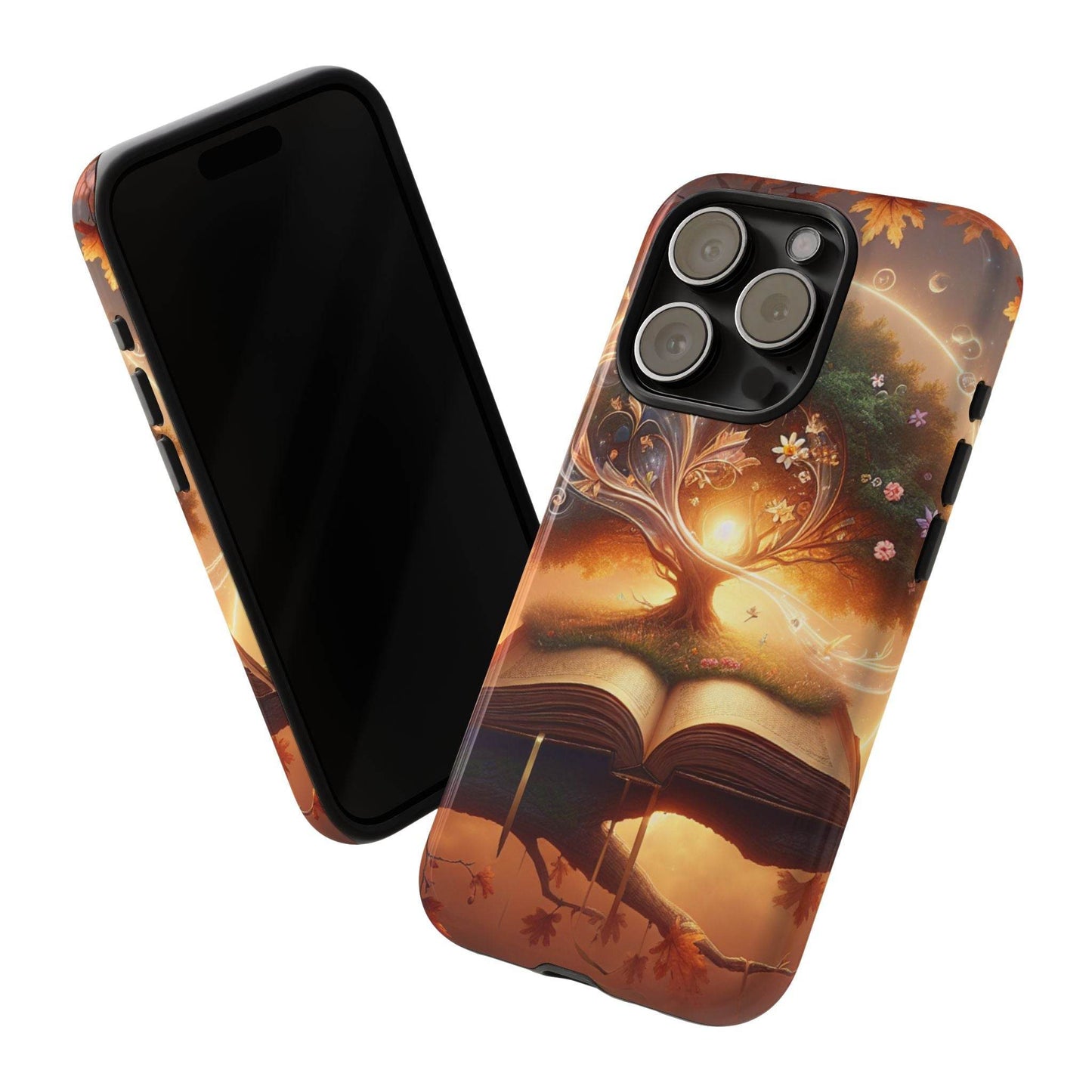 Nature-Inspired iPhone & Samsung Phone Case with Tree of Life Design - The Dreamer's Bookshop.