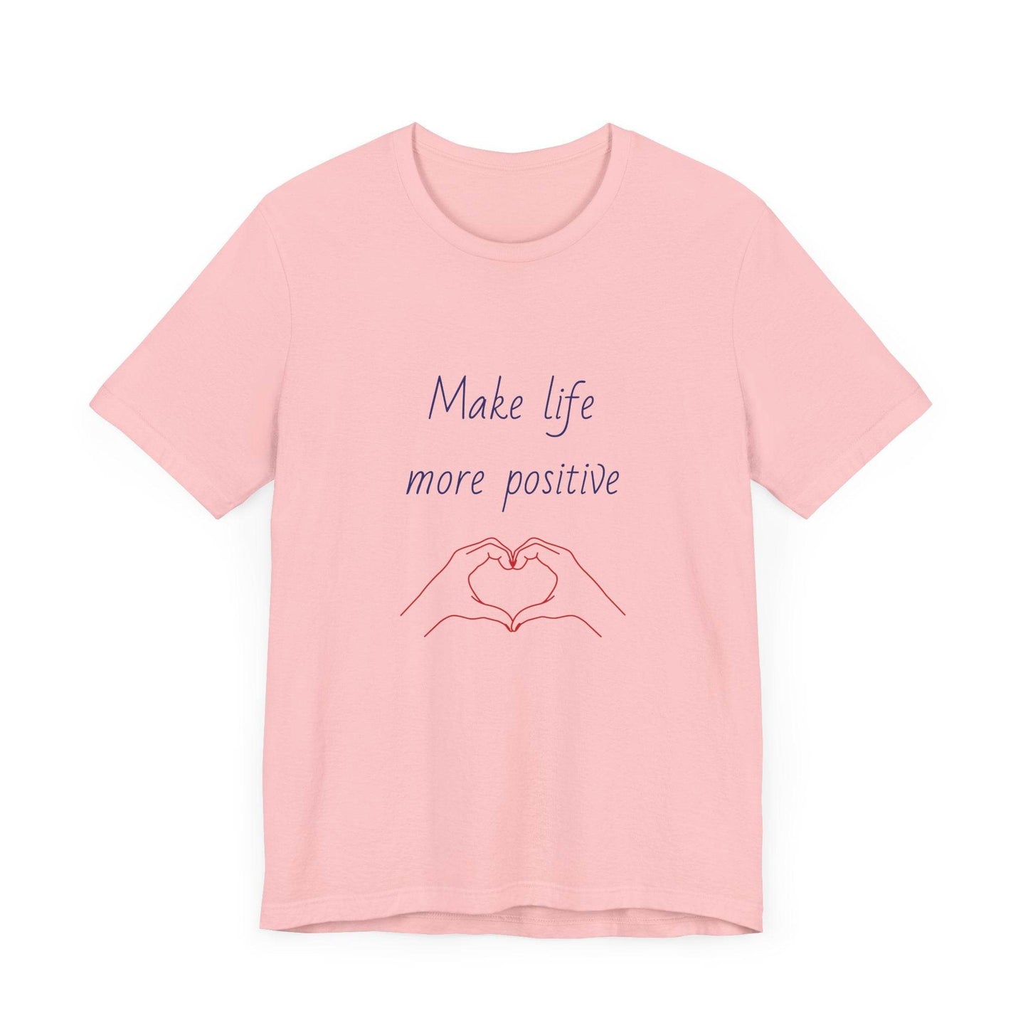 Positive Vibes Unisex Short Sleeve Tee - Make Life More Positive - The Dreamer's Bookshop.
