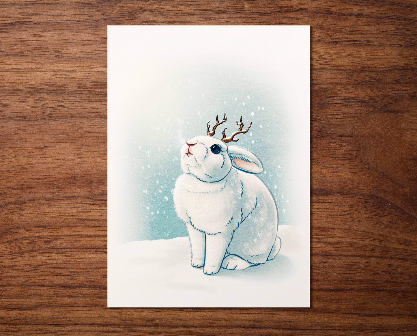 Firlefanz Design - Ansichtkaart „Winter Bunny” - The Dreamer's Bookshop.