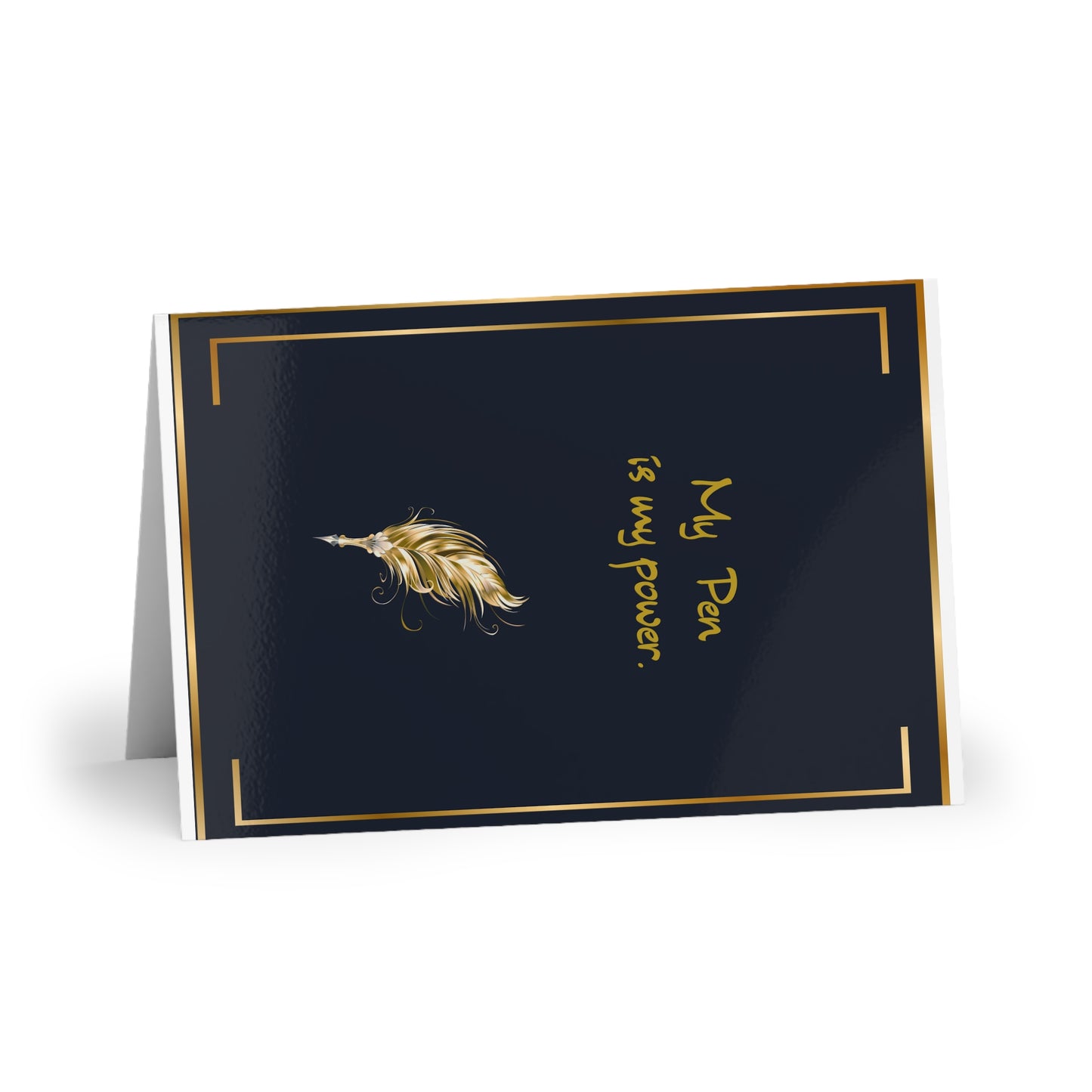 The Dreamer's Bookshop "My Pen is my Power" Art Print Card - The Dreamer's Bookshop.