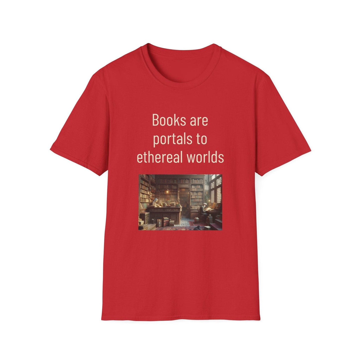 Unisex Softstyle T-Shirt - 'Portals' Inspirational - The Dreamer's Bookshop.