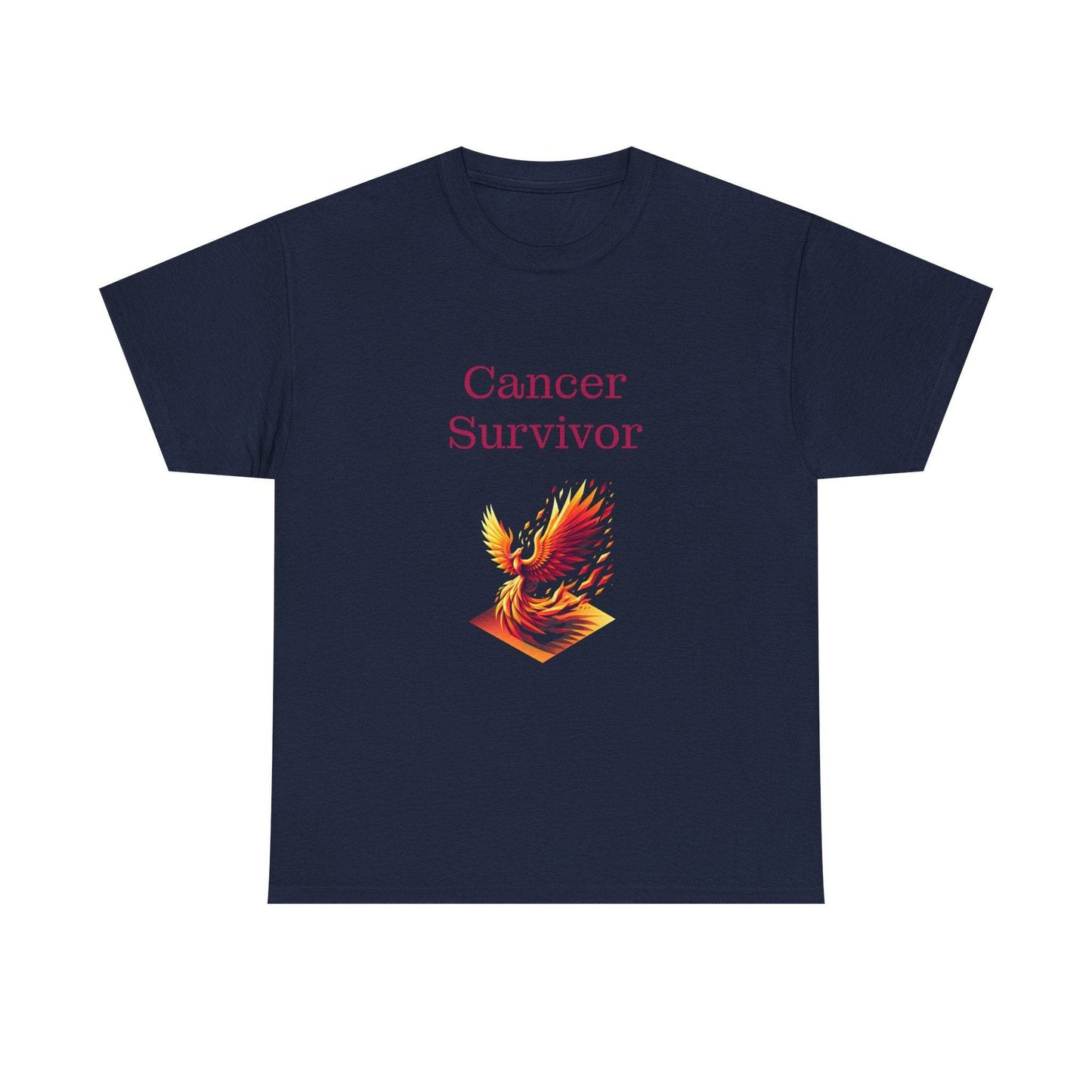 Cancer Survivor Unisex Heavy Cotton Tee - Inspirational Battle T-Shirt - The Dreamer's Bookshop.
