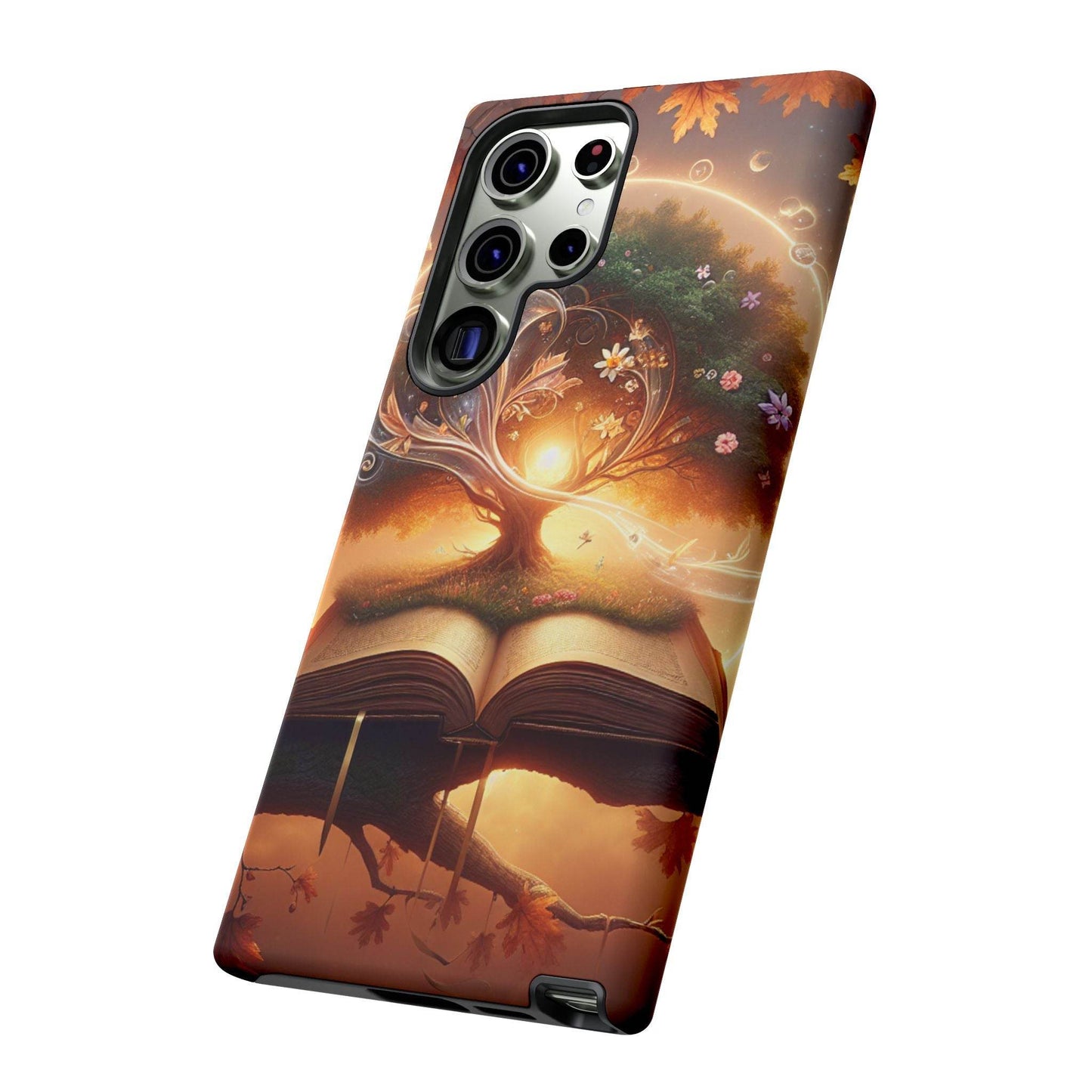 Nature-Inspired iPhone & Samsung Phone Case with Tree of Life Design - The Dreamer's Bookshop.