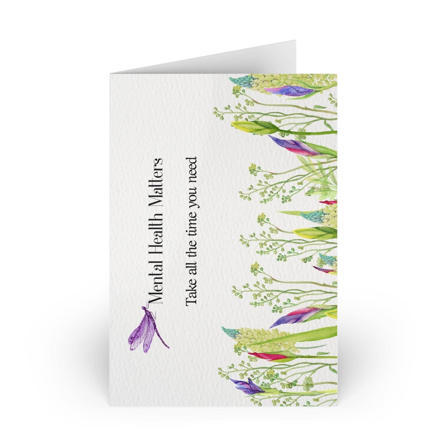 Watercolor "Take Time" Mental Health Matters Art Print - The Dreamer's Bookshop.