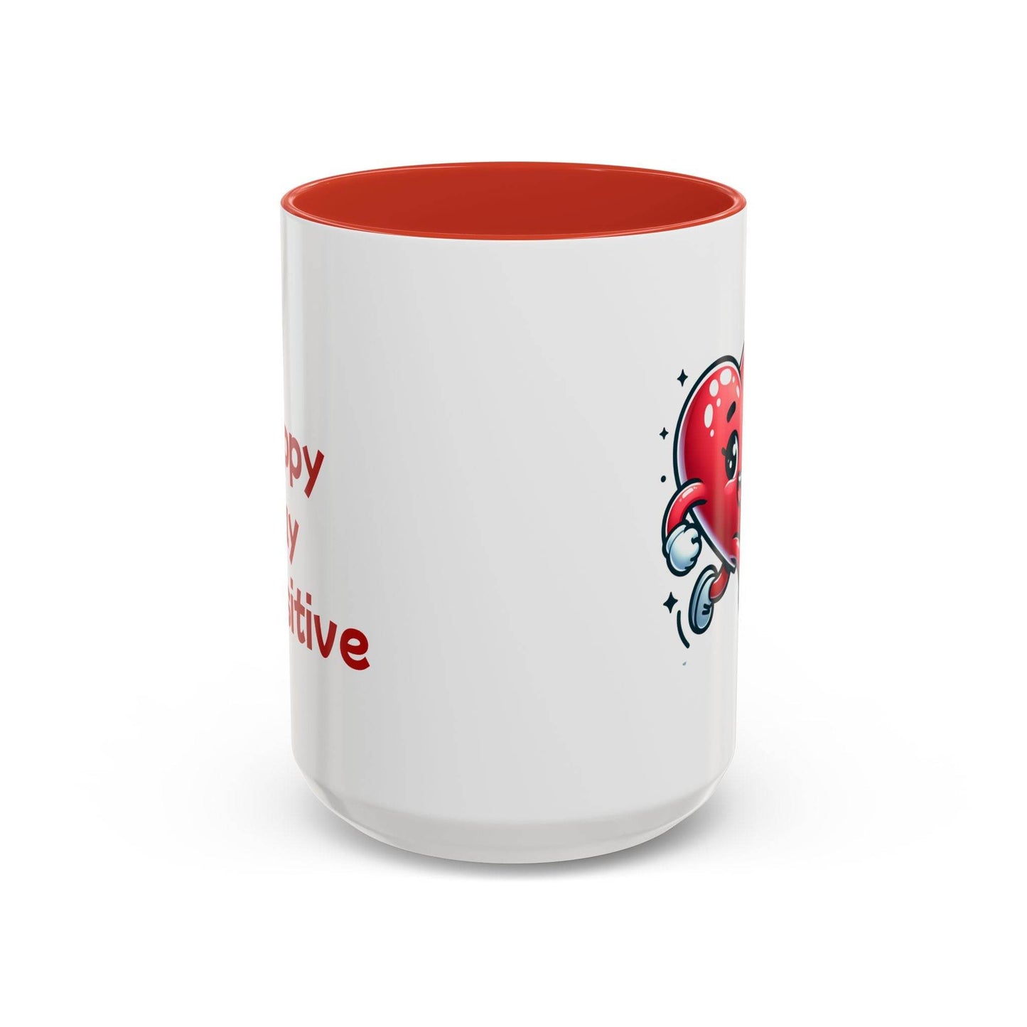 Cute Heart Character Coffee Mug - 11 & 15oz - The Dreamer's Bookshop.