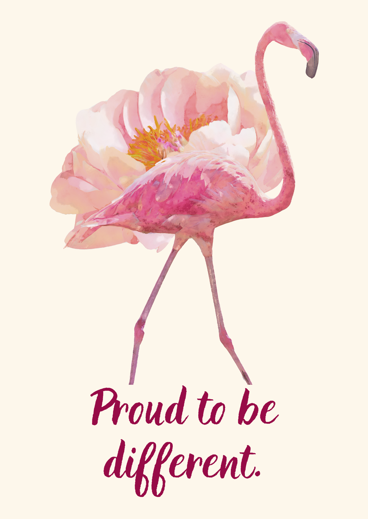 The Dreamer's Bookshop "Be Different" Love Yourself Card - The Dreamer's Bookshop.