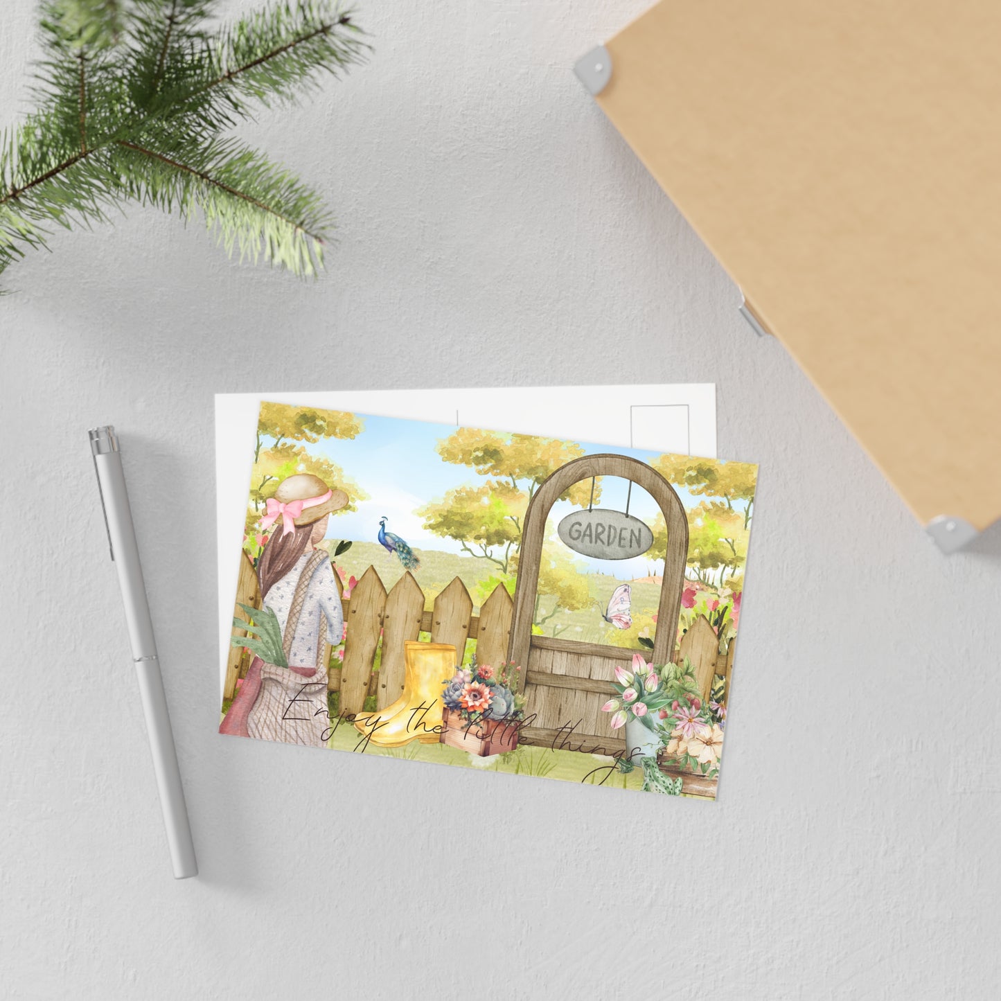 The Dreamer's Bookshop "Garden Love" Enjoy the Little Things Card - The Dreamer's Bookshop.