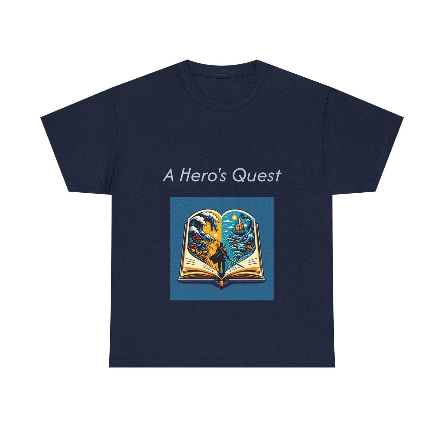 Adventurous - Unisex Heavy Cotton Tee - Hero's Quest - The Dreamer's Bookshop.