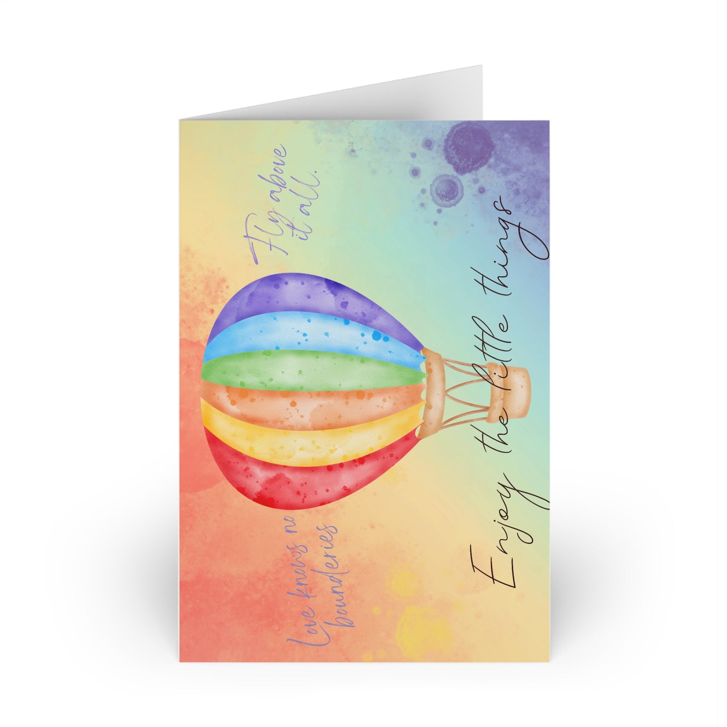 The Dreamer's Bookshop "Rainbow Love" Enjoy the Little Things Card - The Dreamer's Bookshop.