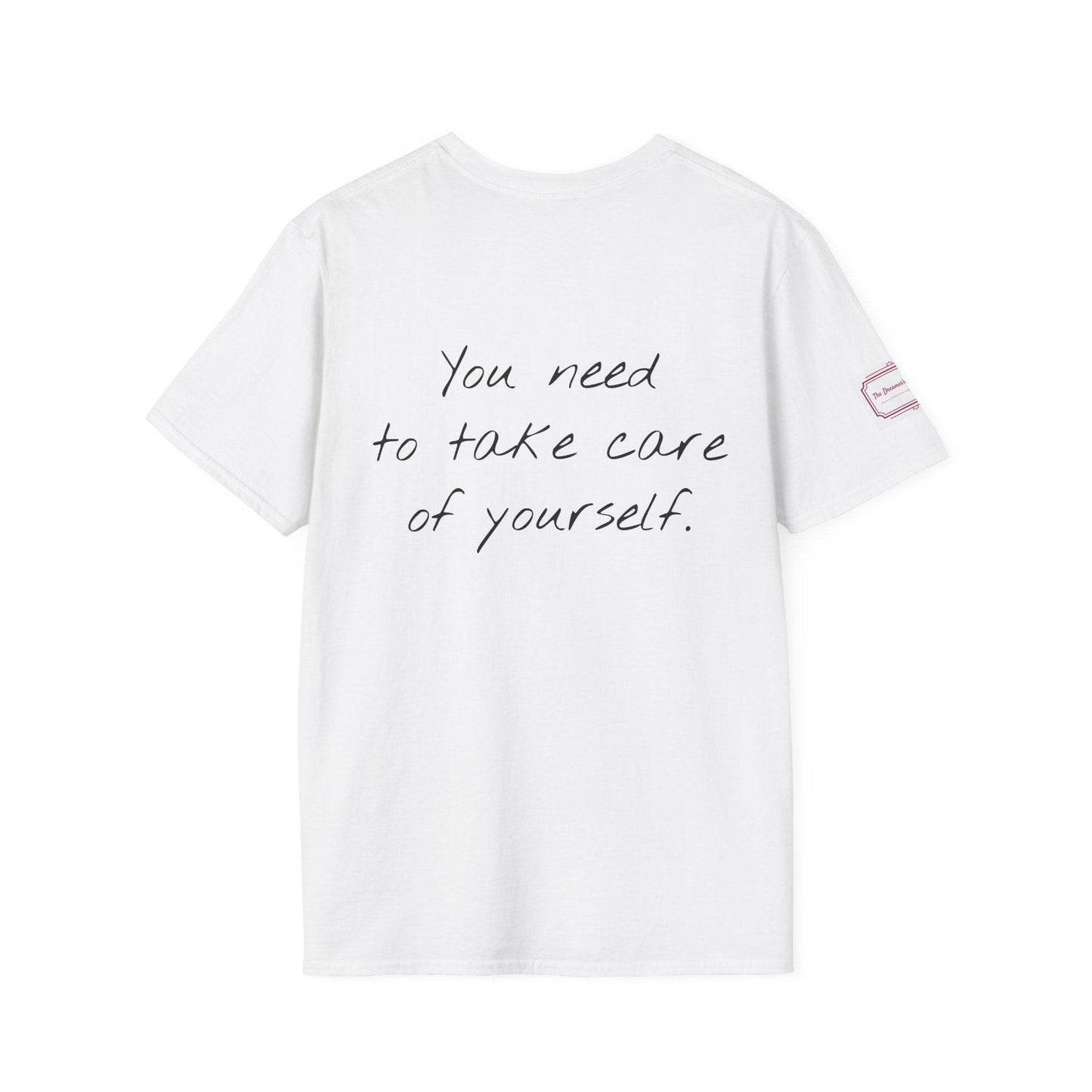Unisex Softstyle T-Shirt - Take Care Design for Book Lovers - The Dreamer's Bookshop.
