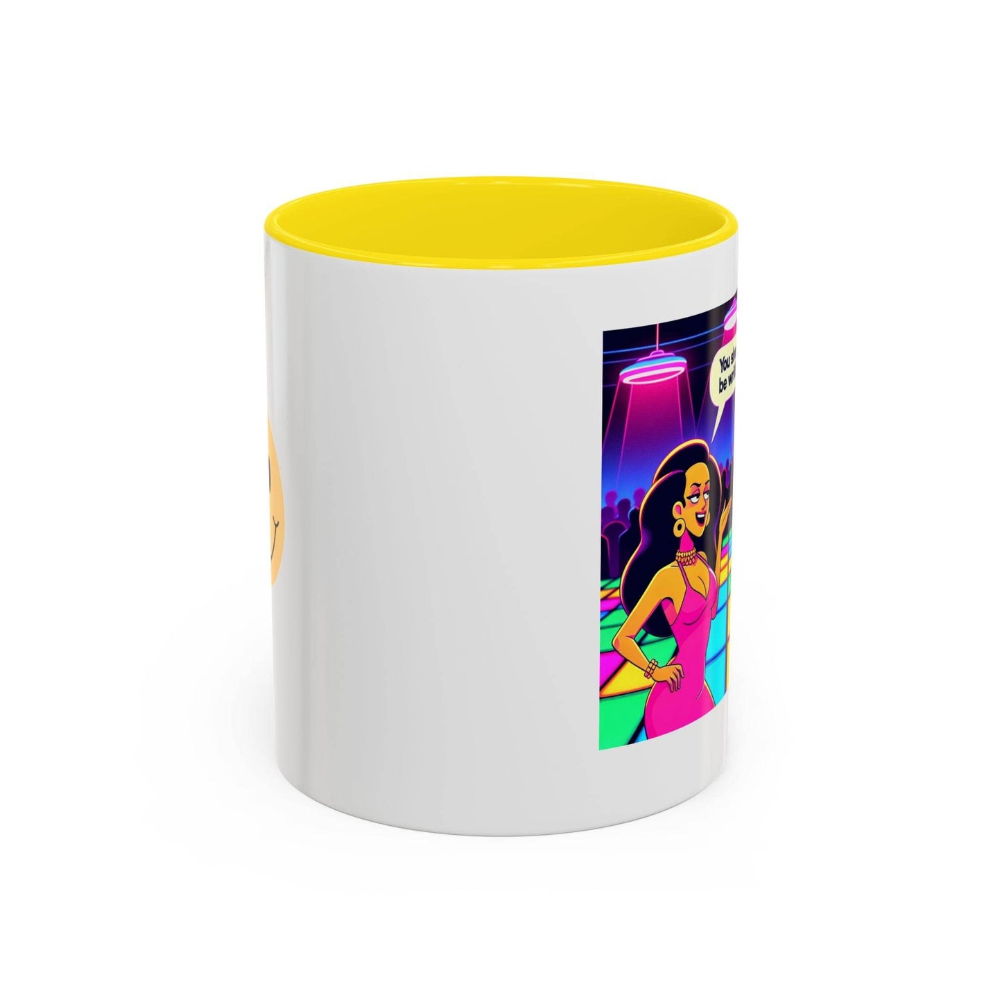 Retro Vibe Accent Coffee Mug - You should be writing - The Dreamer's Bookshop.