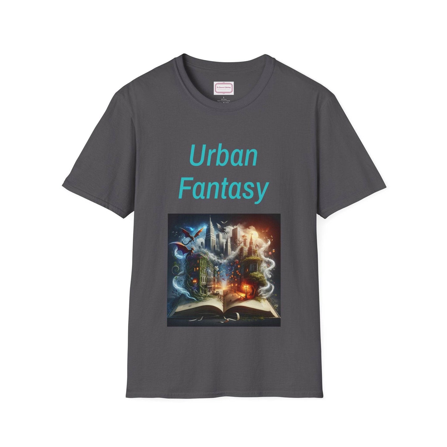 Urban Fantasy Unisex Softstyle T-Shirt - Creative Graphic Tee for Readers and Dreamers - The Dreamer's Bookshop.